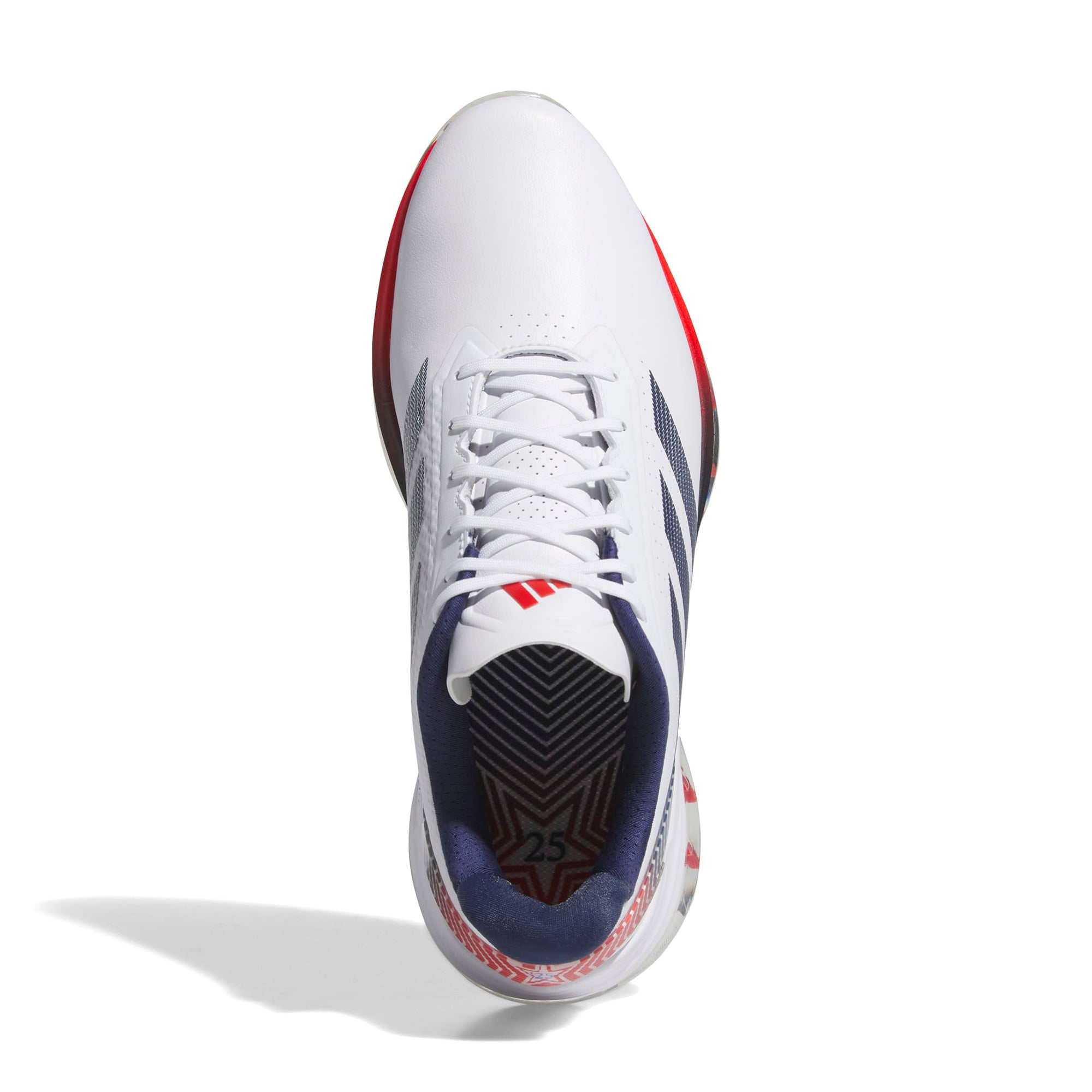 adidas Adizero ZG Golf Shoes - White/Dark Blue/Red - JS1898 - Function18
