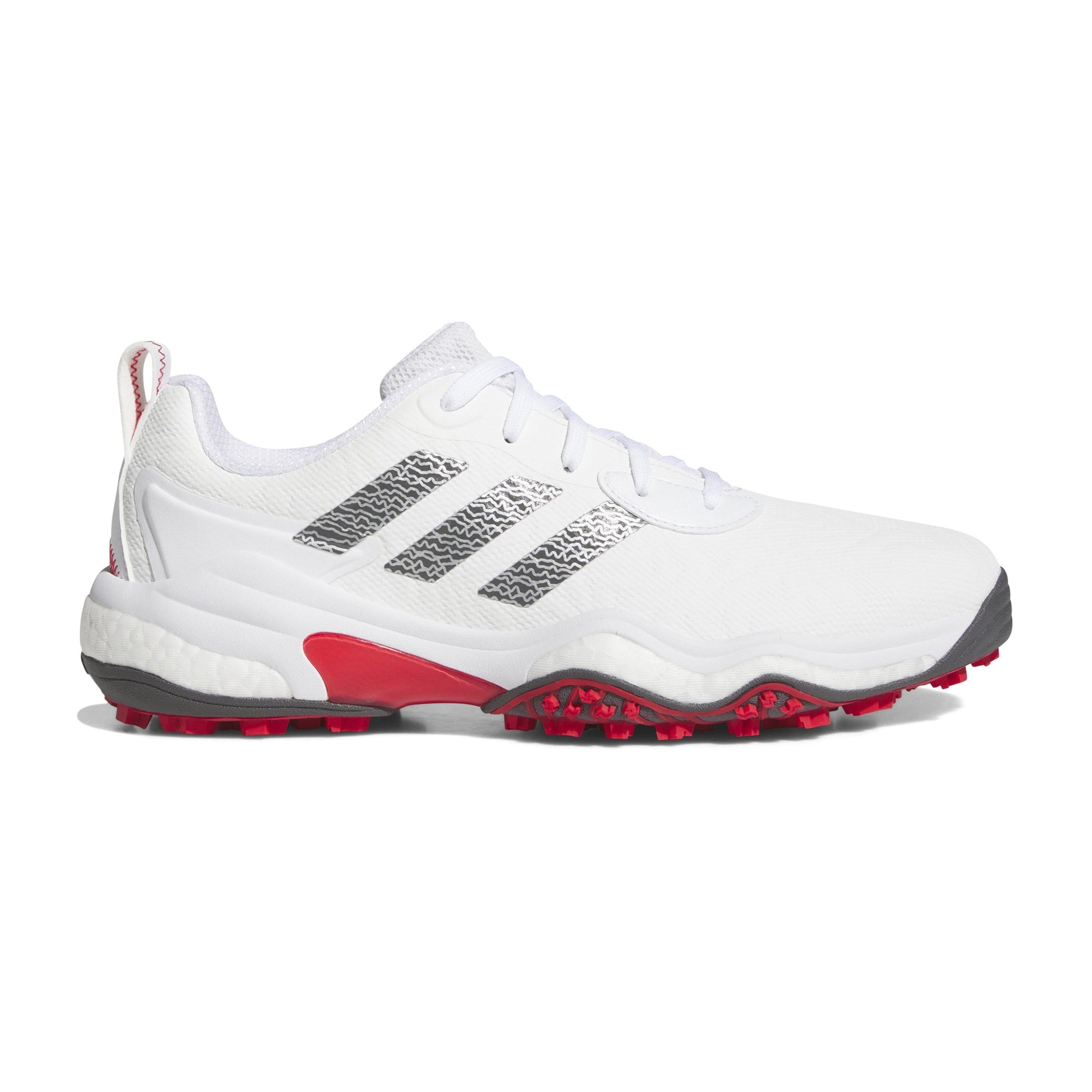 adidas CODECHAOS 25 Golf Shoes White/Grey/Lucid Red IH8448