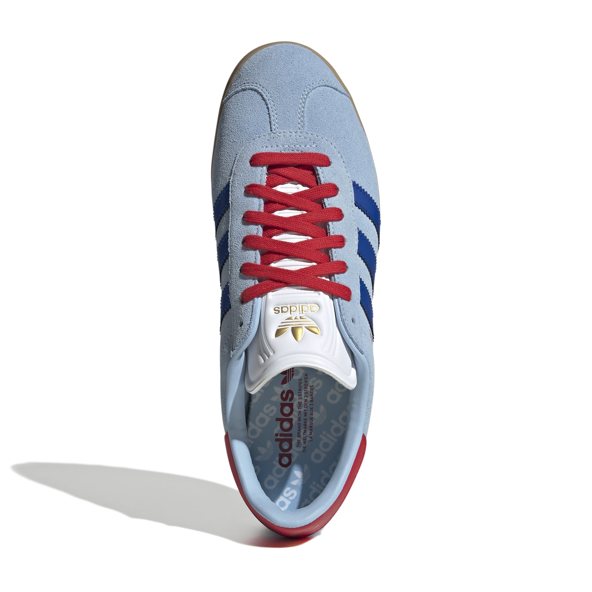 adidas gazelle light blue and red