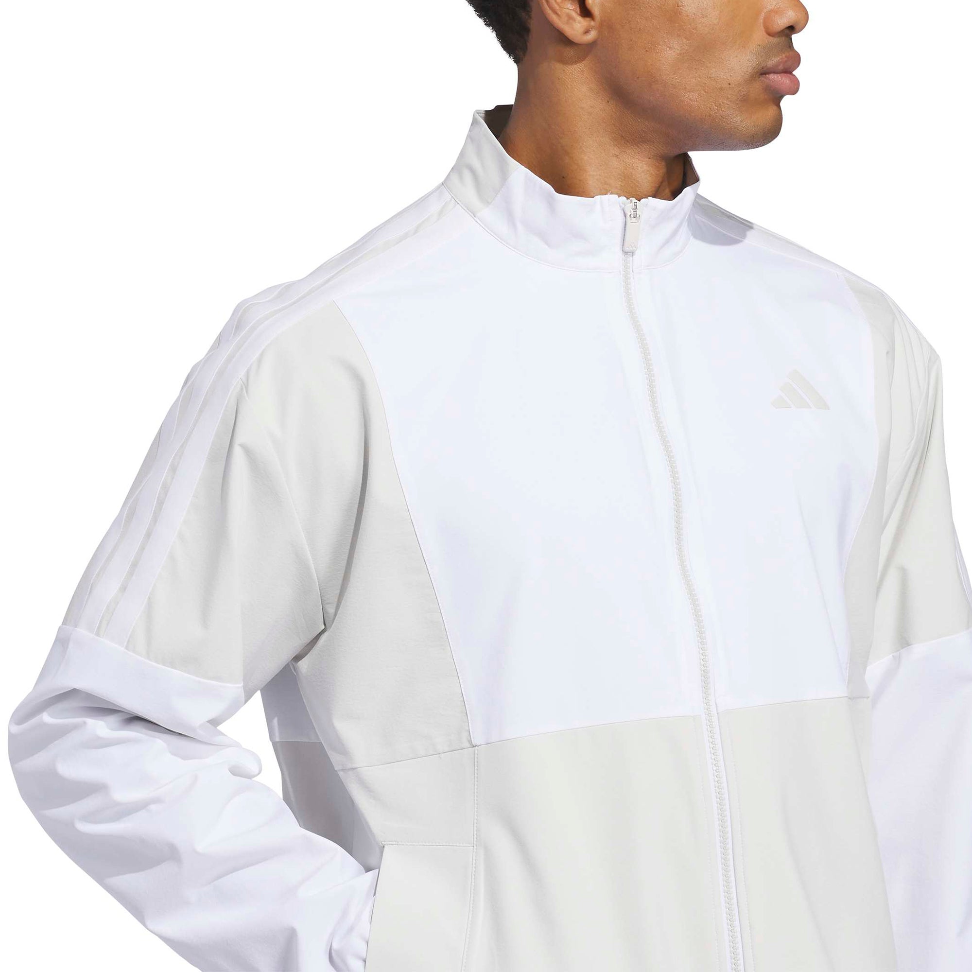 adidas Golf BTC Full Zip Windbreaker - Orbit Grey/White - JZ9420