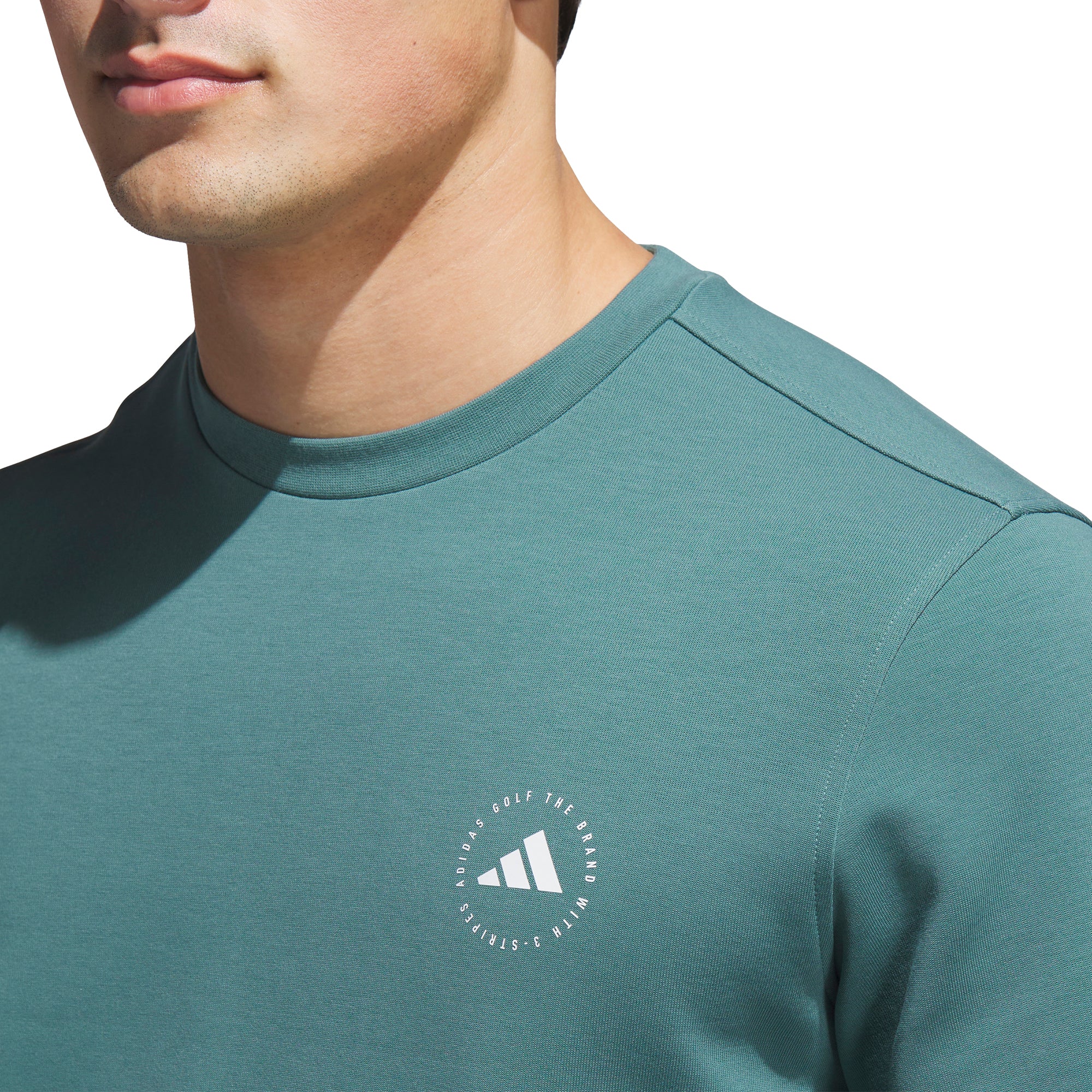 adidas Golf Crew Neck Sweater Preloved Teal JX7232 Function18