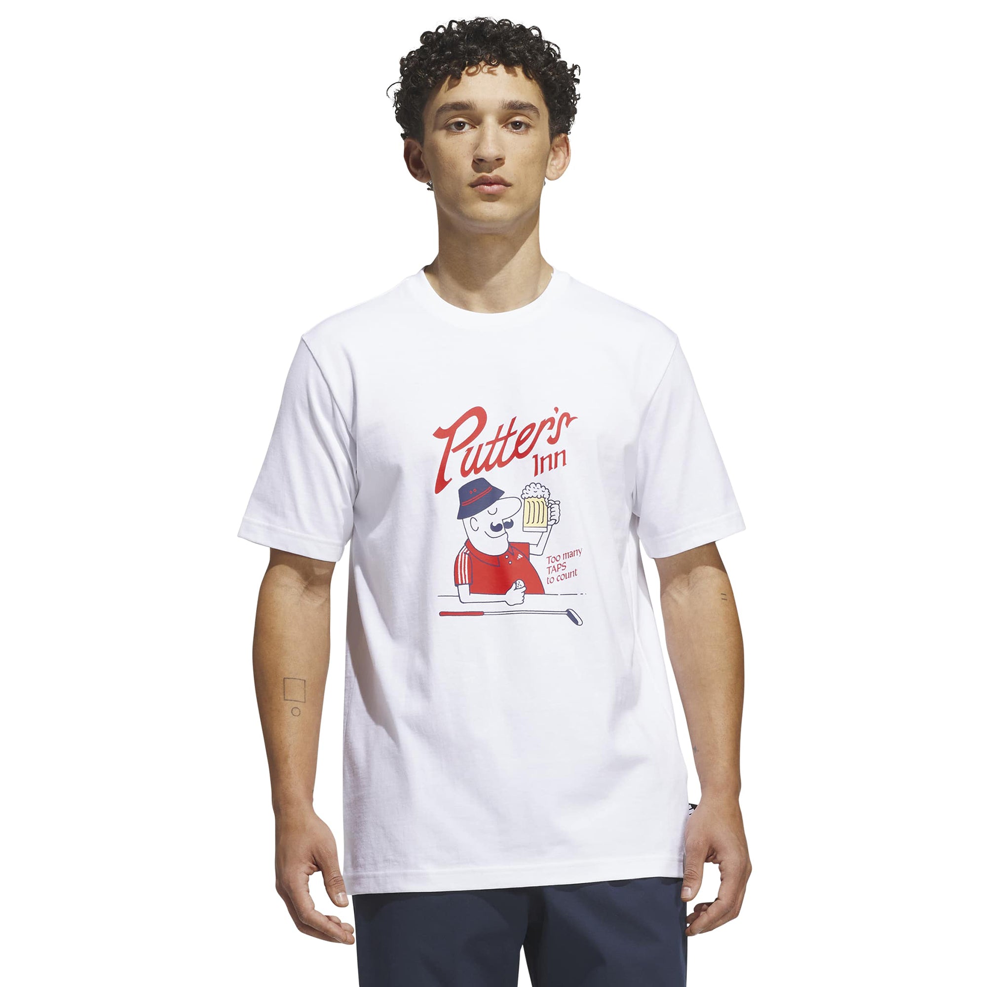 adidas Golf Elevated Chip Graphic T-Shirt - White - KT0169