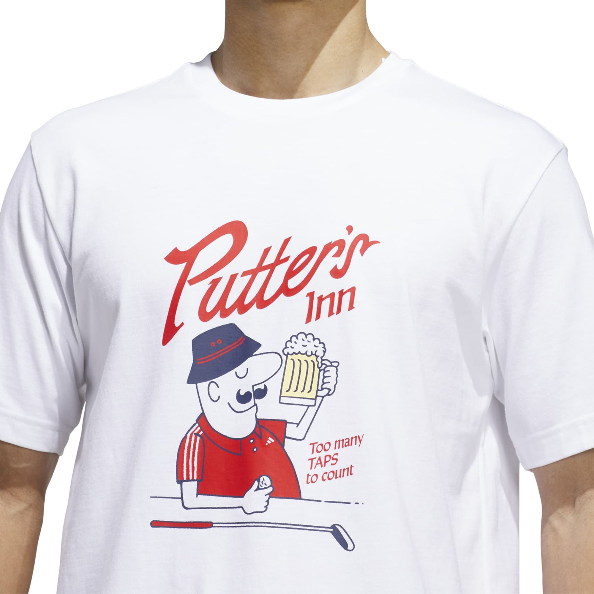 adidas Golf Elevated Chip Graphic T-Shirt - White - KT0169