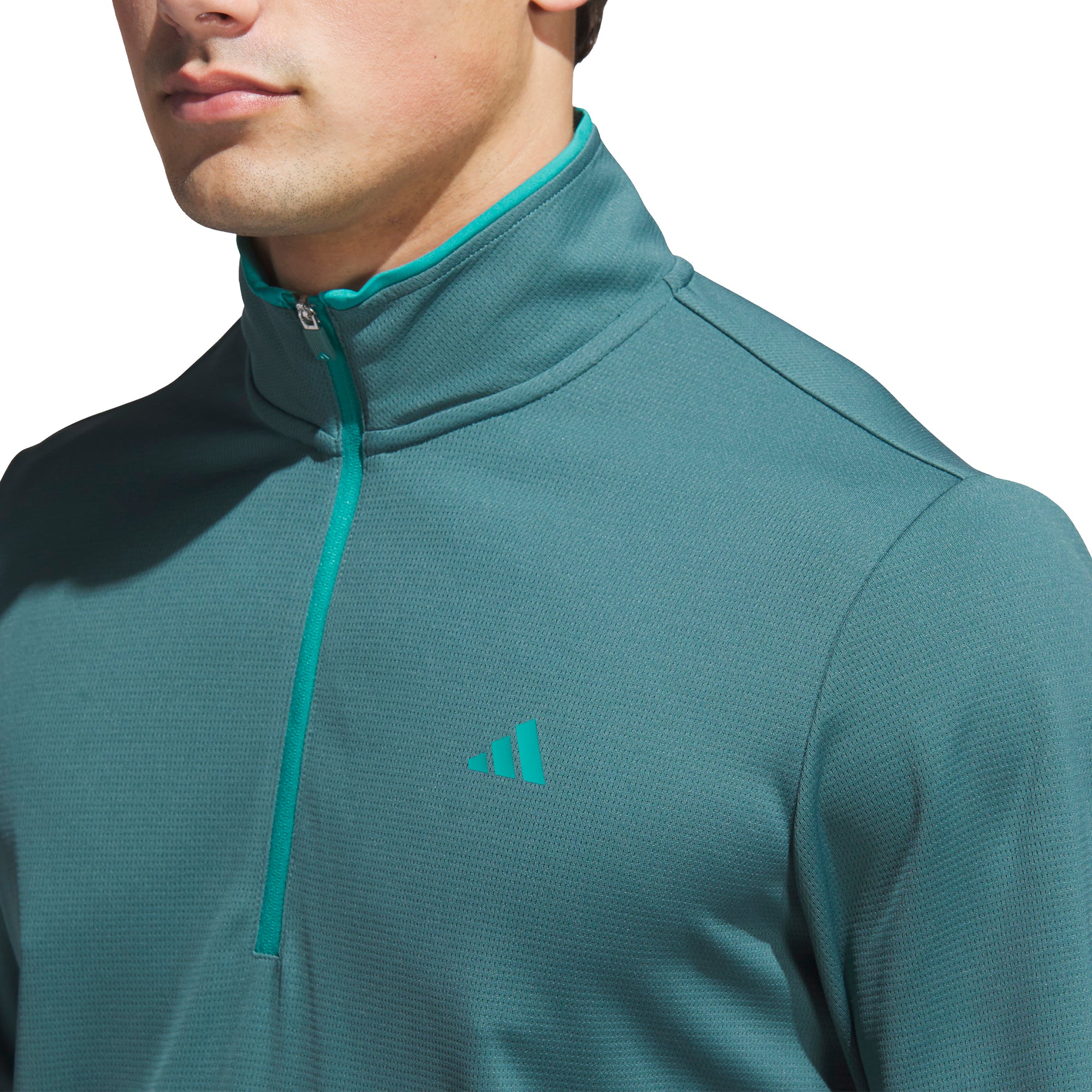 adidas Golf Lightweight 1/2 Zip - Preloved Teal - JX7230 - Function18