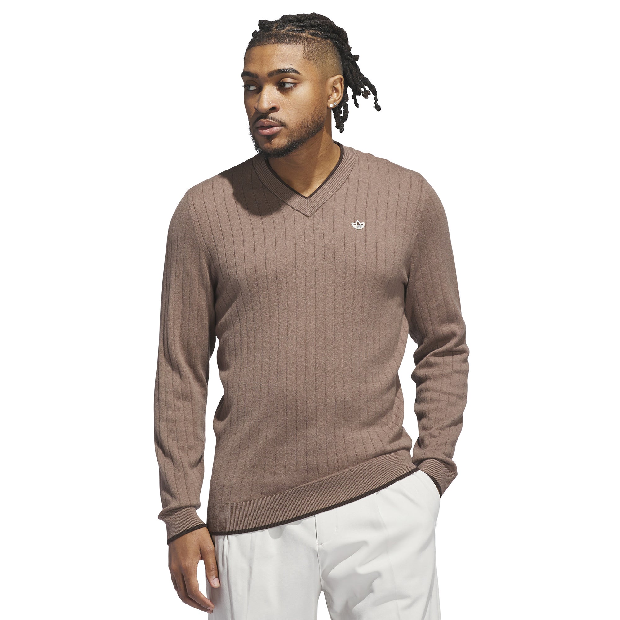 adidas Golf Originals Cashmere Knit Sweater Trace Brown JW3944