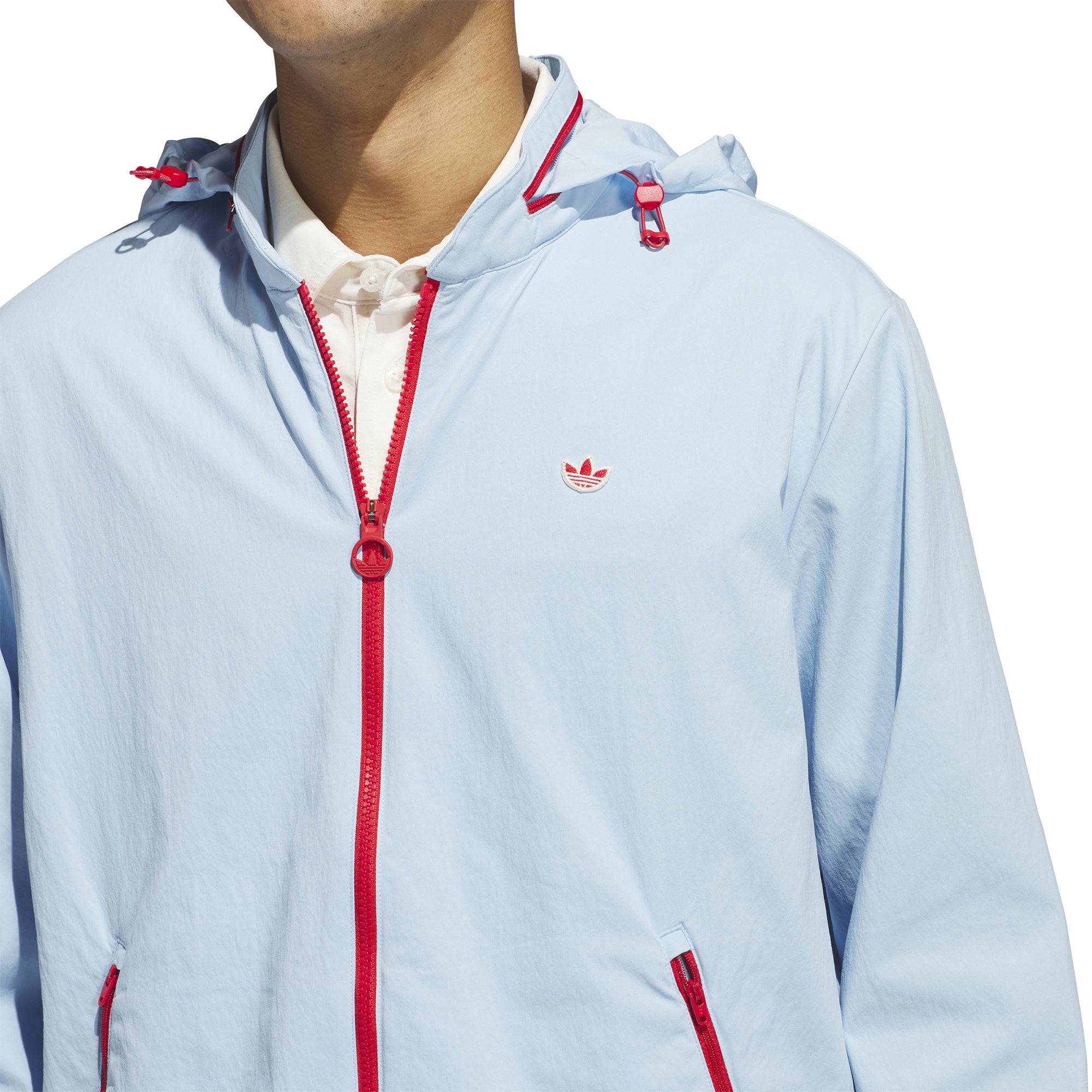 adidas Golf Originals Convertible Hooded Jacket - Clear Sky