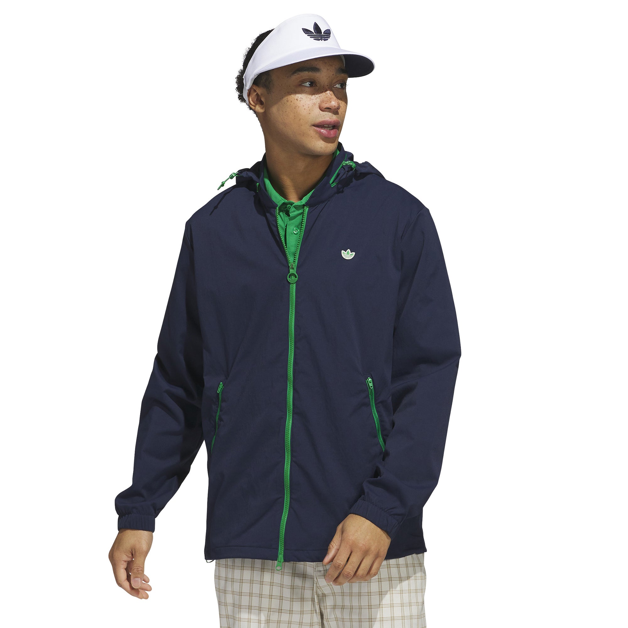 adidas Golf Originals Convertible Hooded Jacket Night Indigo