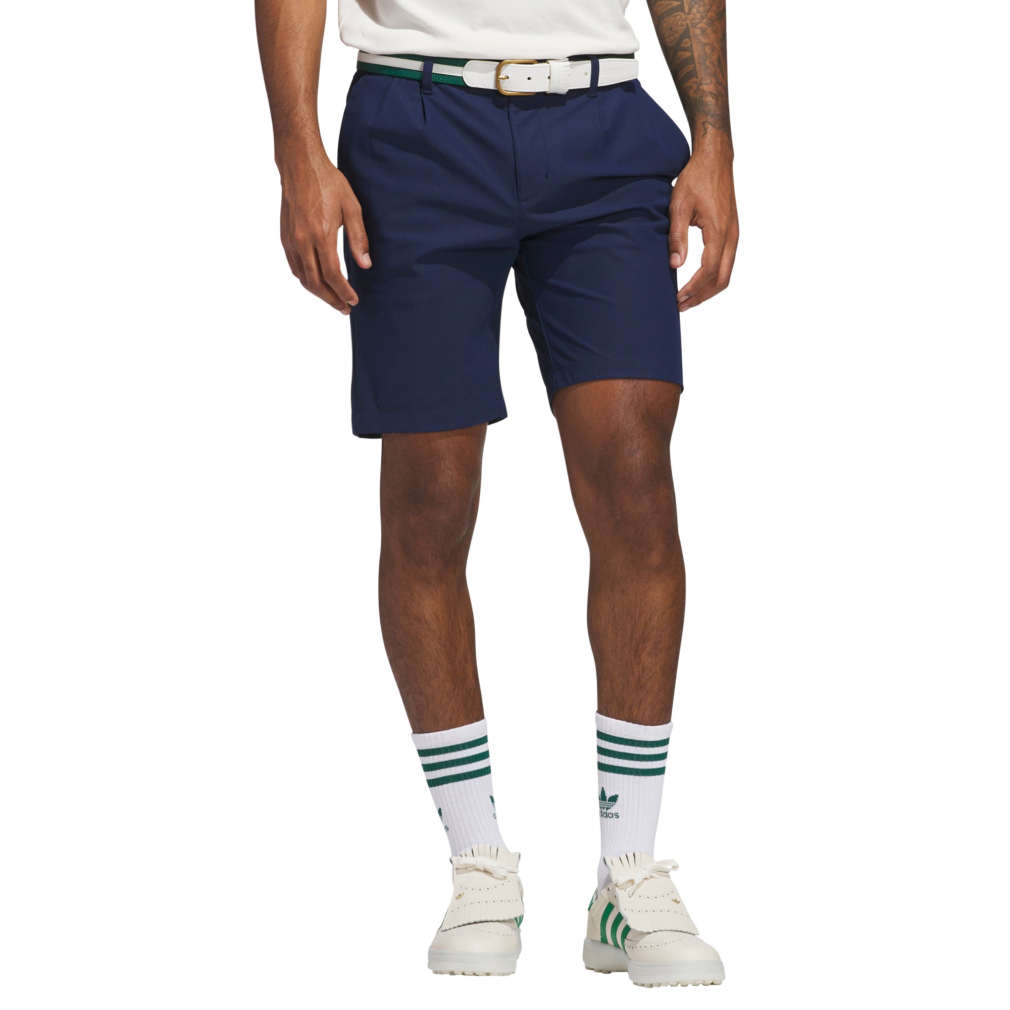 adidas Golf Originals Twistknit Pleated Shorts - Night Indigo