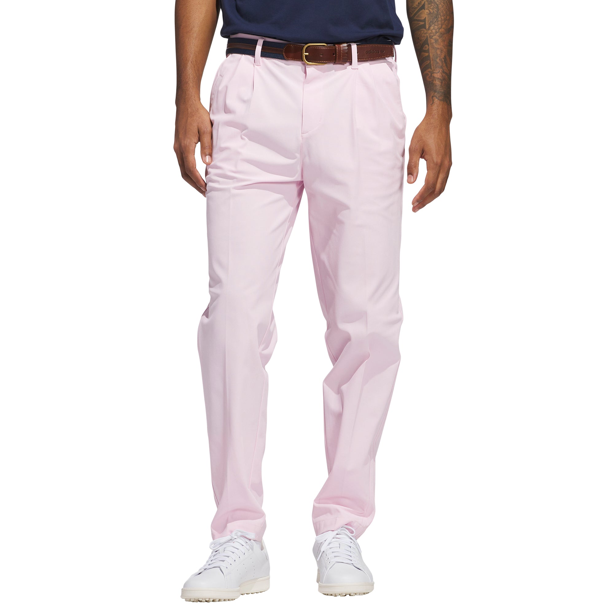 adidas Golf Originals Twistknit Pleated Trousers Clear Pink