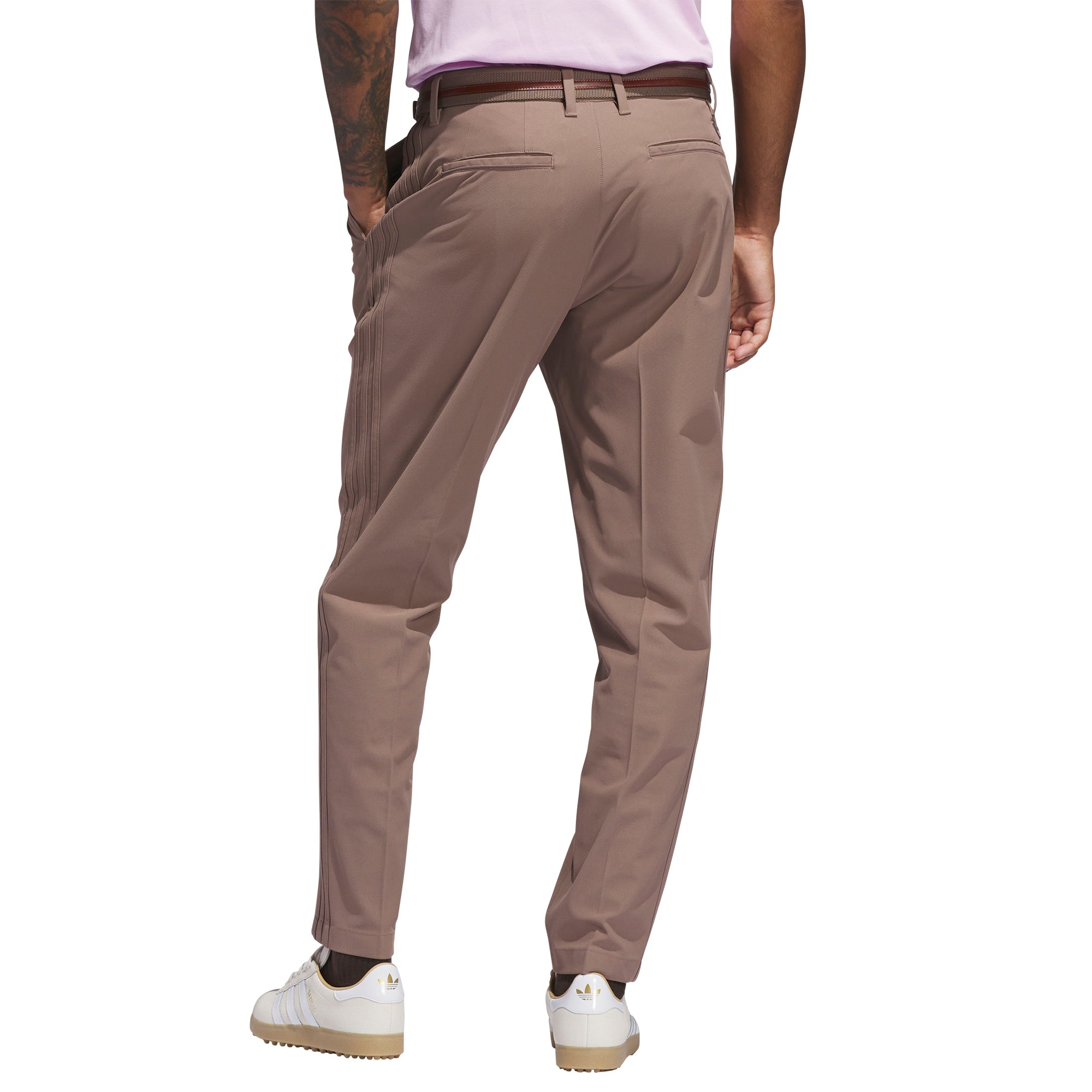 adidas Golf Originals Twistknit Pleated Trousers Trace Brown