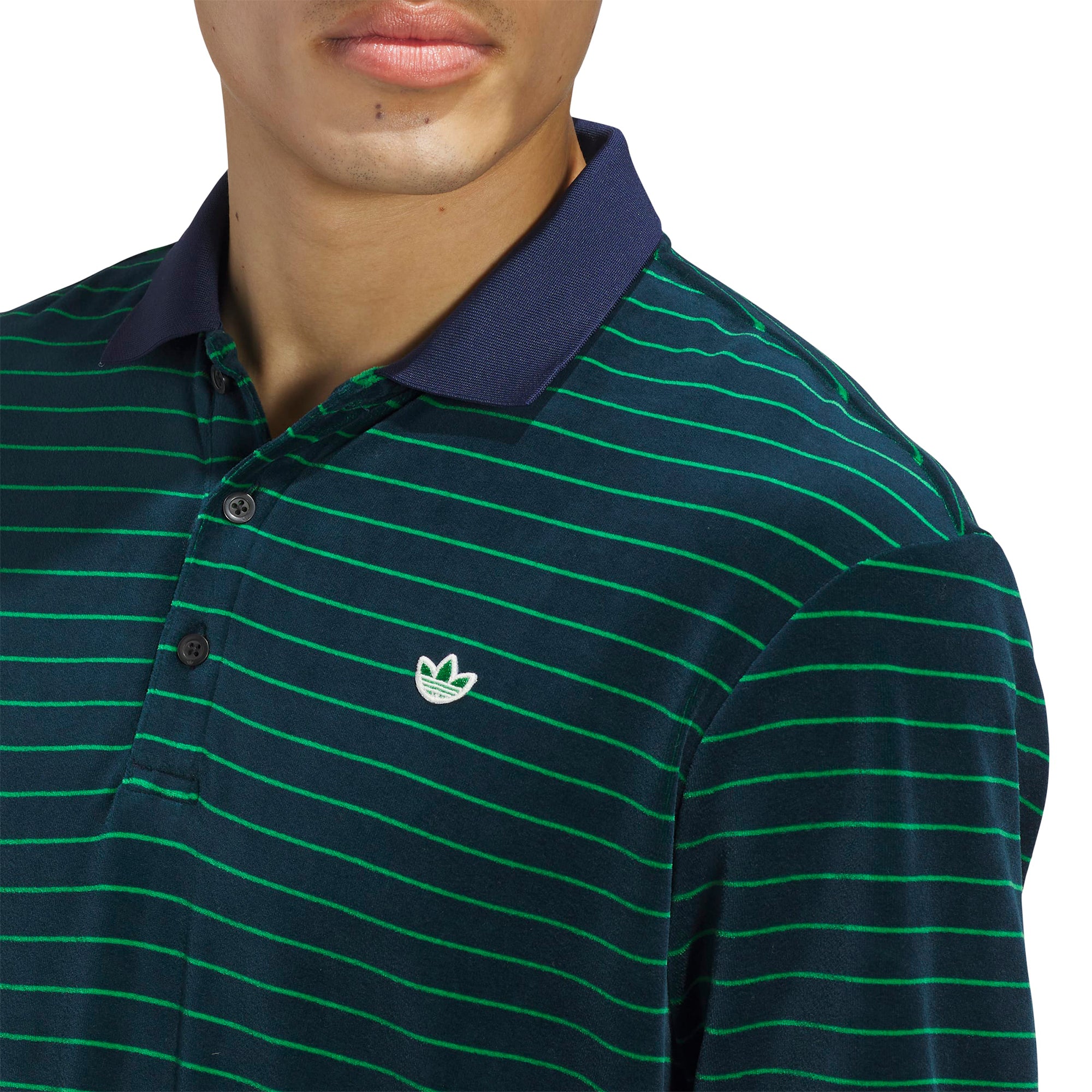 adidas Golf Originals Velour Long Sleeve Shirt - Night Indigo