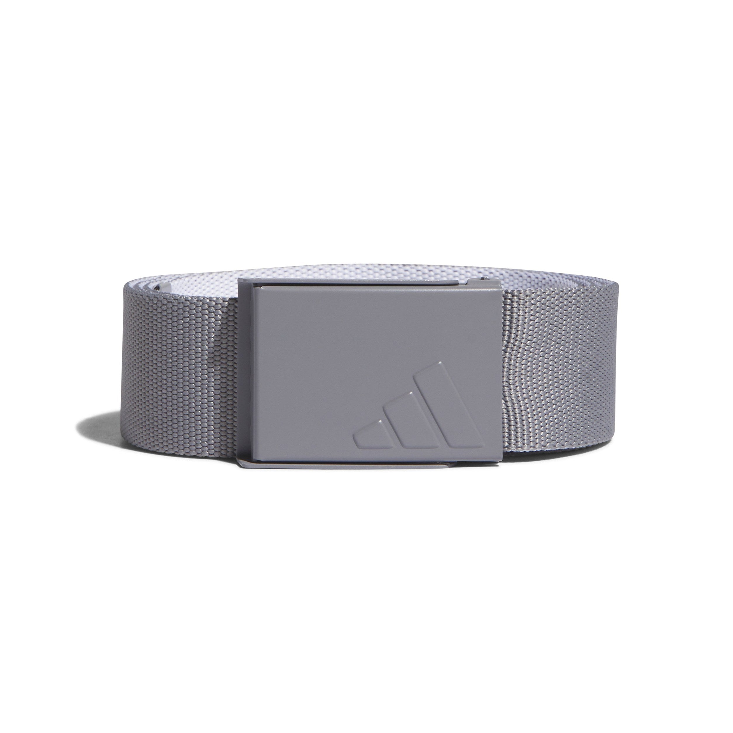 adidas Reversible Webbing Golf Belt - Grey/White adidas Reversible Webbing Golf Belt - Grey/White