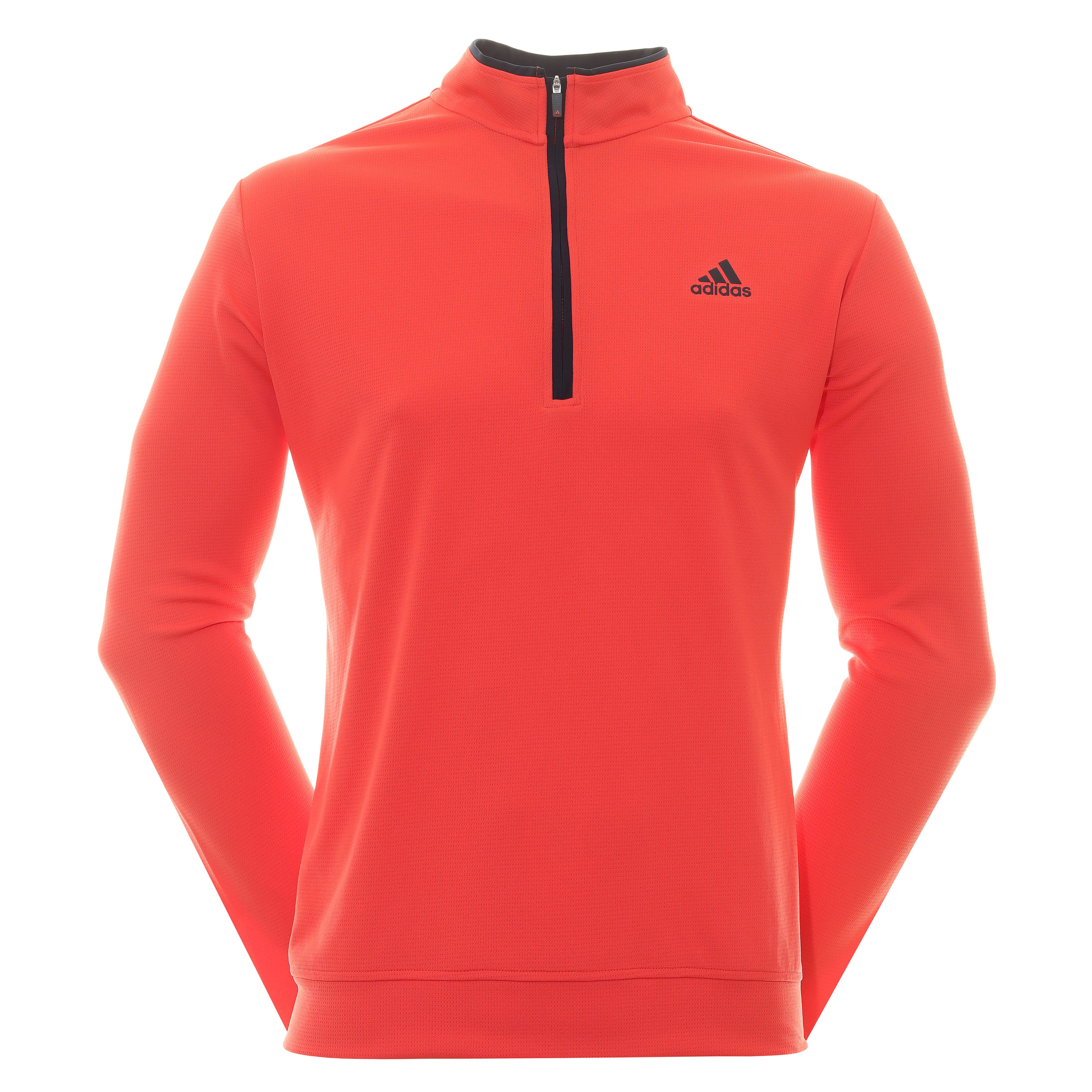 adidas Golf UPF Lightweight 1/4 Zip IJ0189 Bright Red & Function18 | Restrictedgs