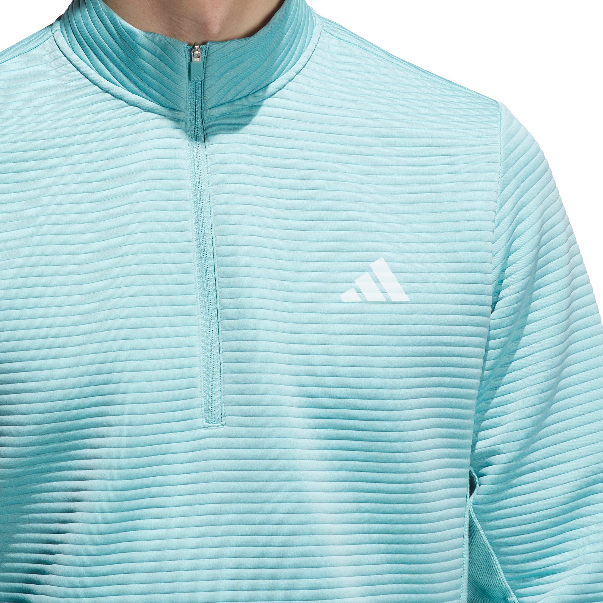 adidas Golf Ultimate365 DWR Textured 1/4 Zip - Mint Tone - JX7237