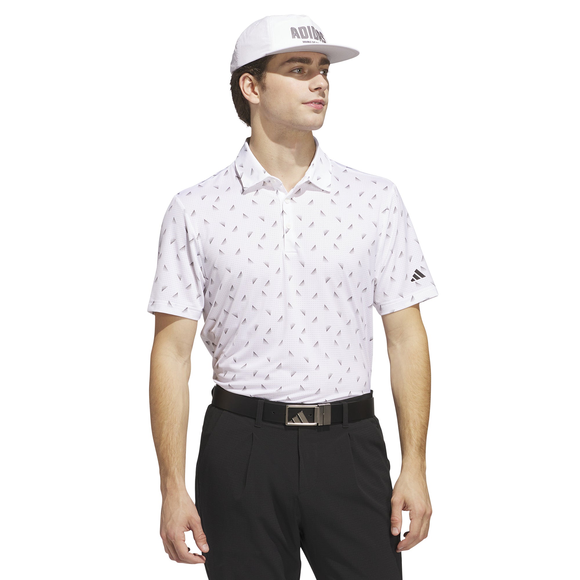 adidas Golf Ultimate365 Printed Mesh Shirt White/Black JF4908