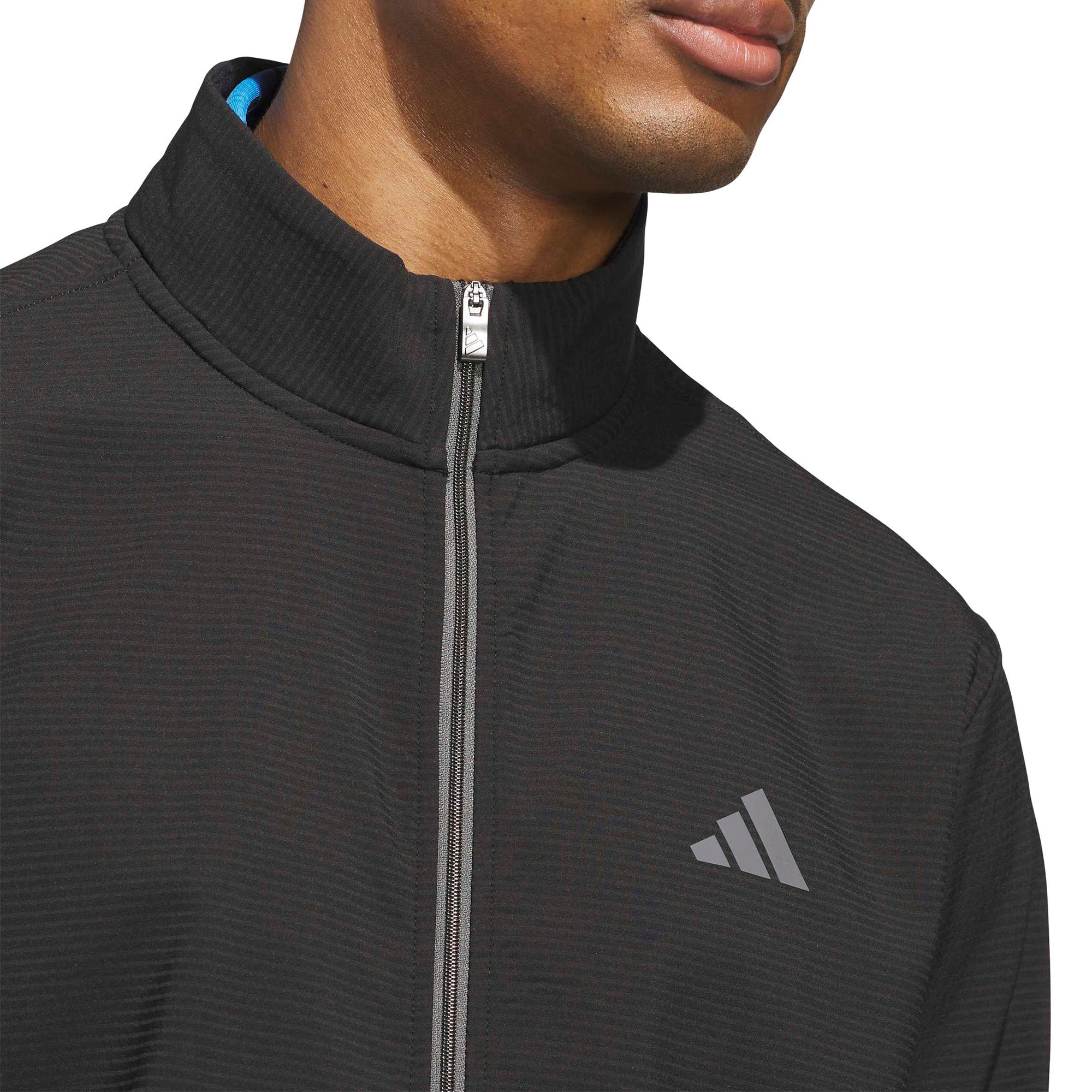 adidas Golf Ultimate365 Textured Wind Jacket - Black - KB6796