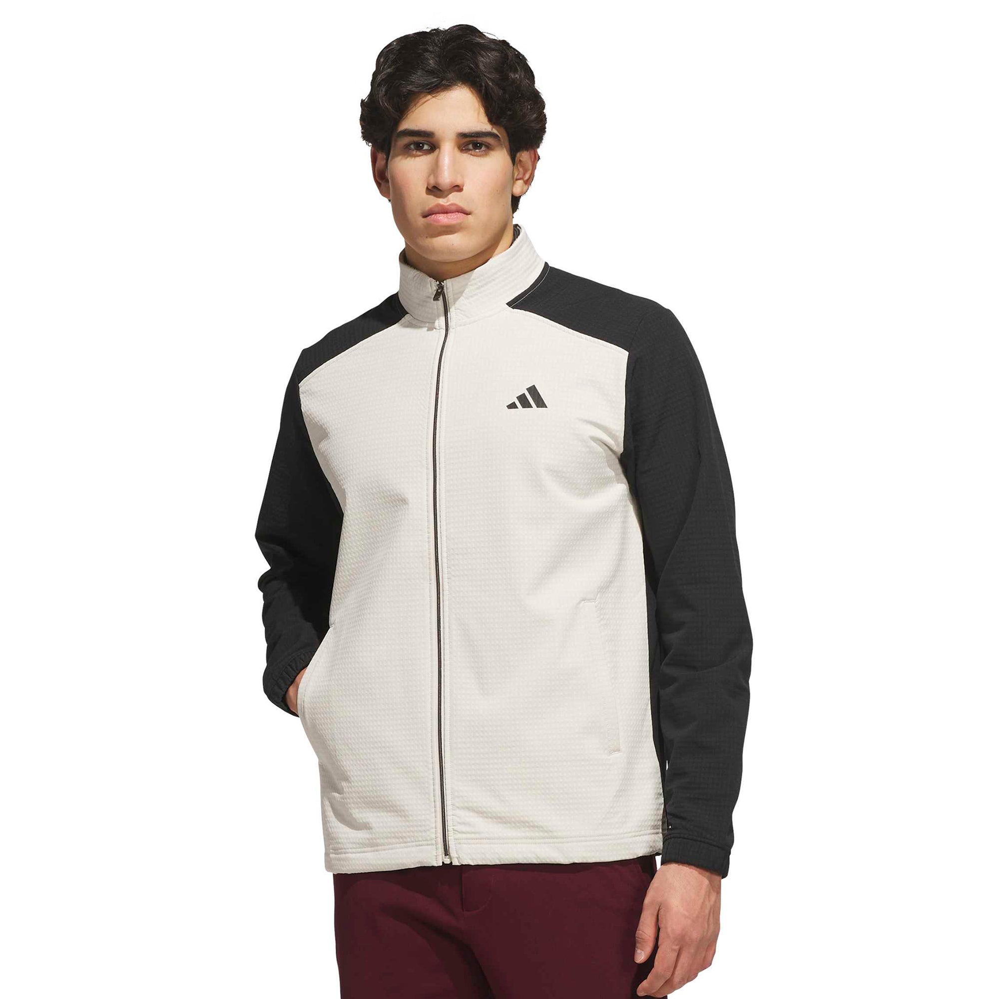 adidas Golf Ultimate365 Textured Wind Jacket - Black/Alumina