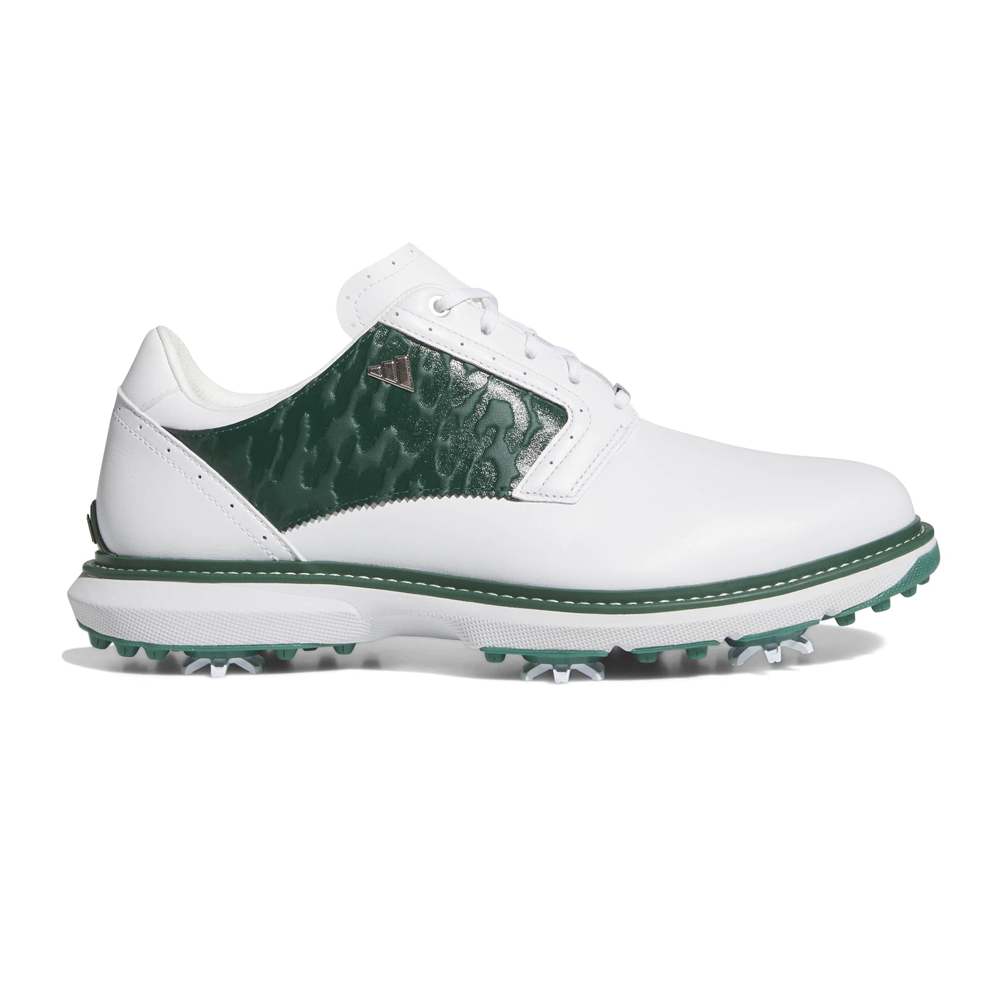 adidas MC70 Golf Shoes - White/Collegiate Green/Silver - JQ3467