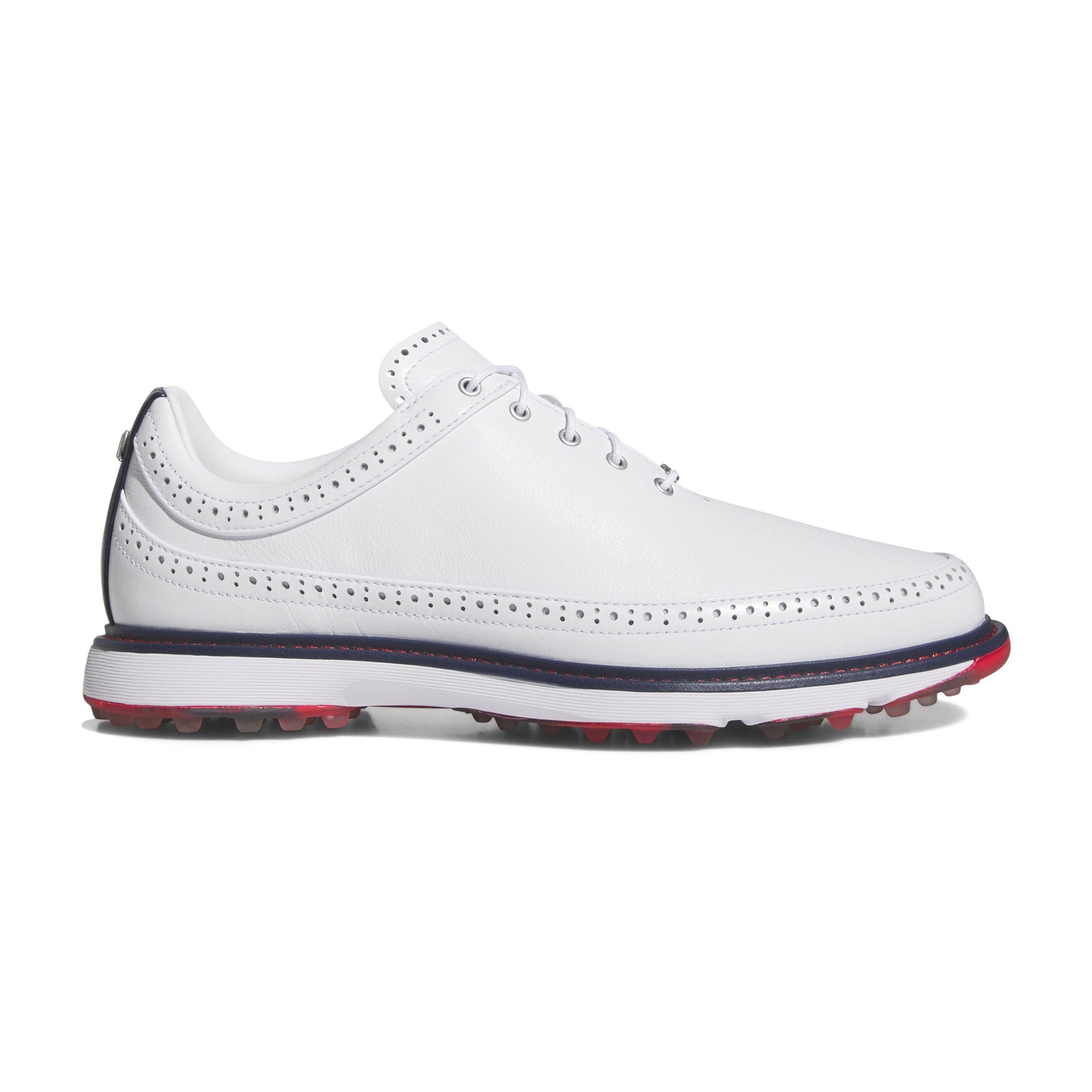 adidas MC80 Golf Shoes White/Navy/Better Scarlet JH6144