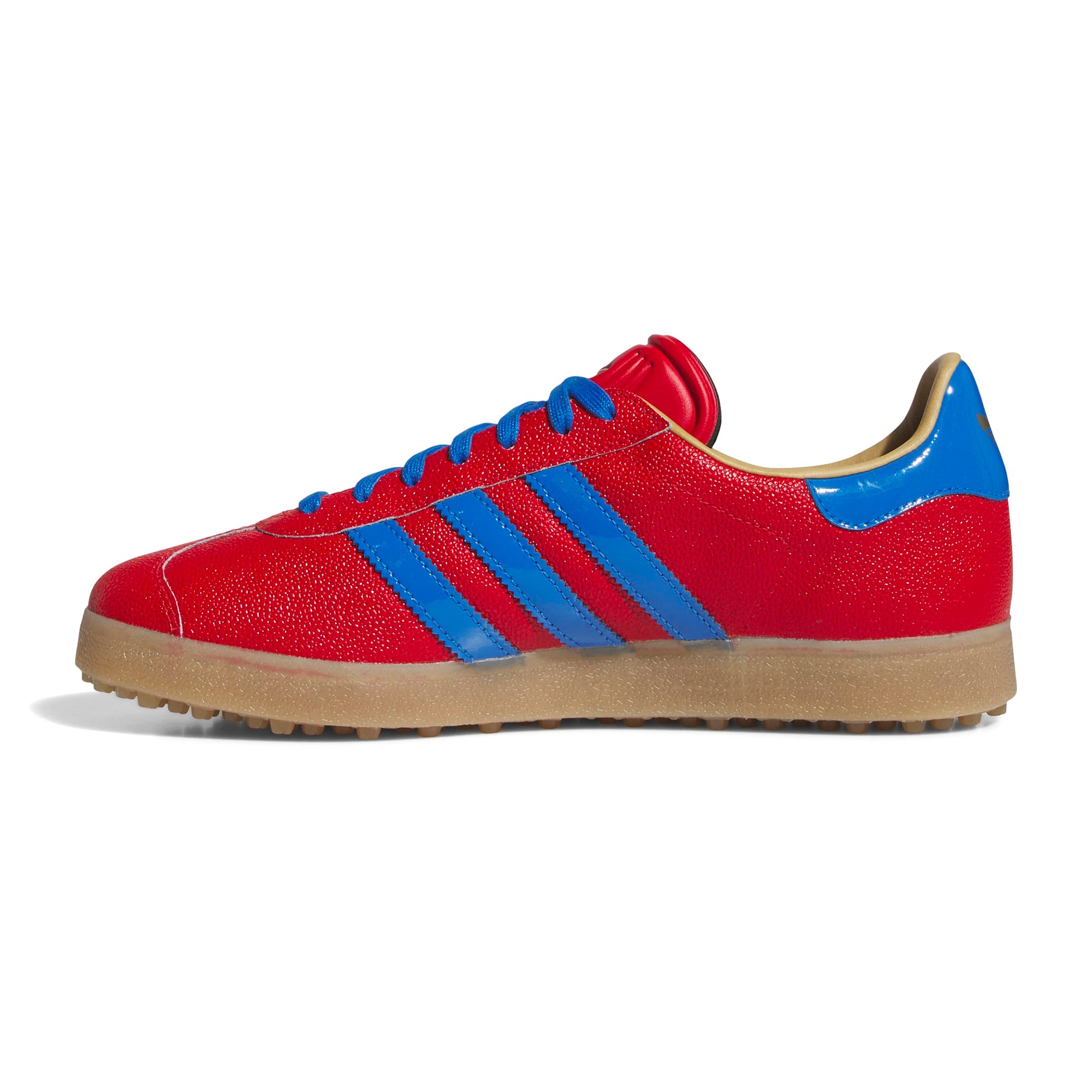 adidas Originals Gazelle Lux Spikeless Golf Shoes - Better Scarlet/Bluebird/Gum - JQ7720 - Function18 | Restrictedgs adidas Originals Gazelle Lux Spikeless Golf Shoes - Better Scarlet/Bluebird/Gum - JQ7720 - Function18 | Restrictedgs