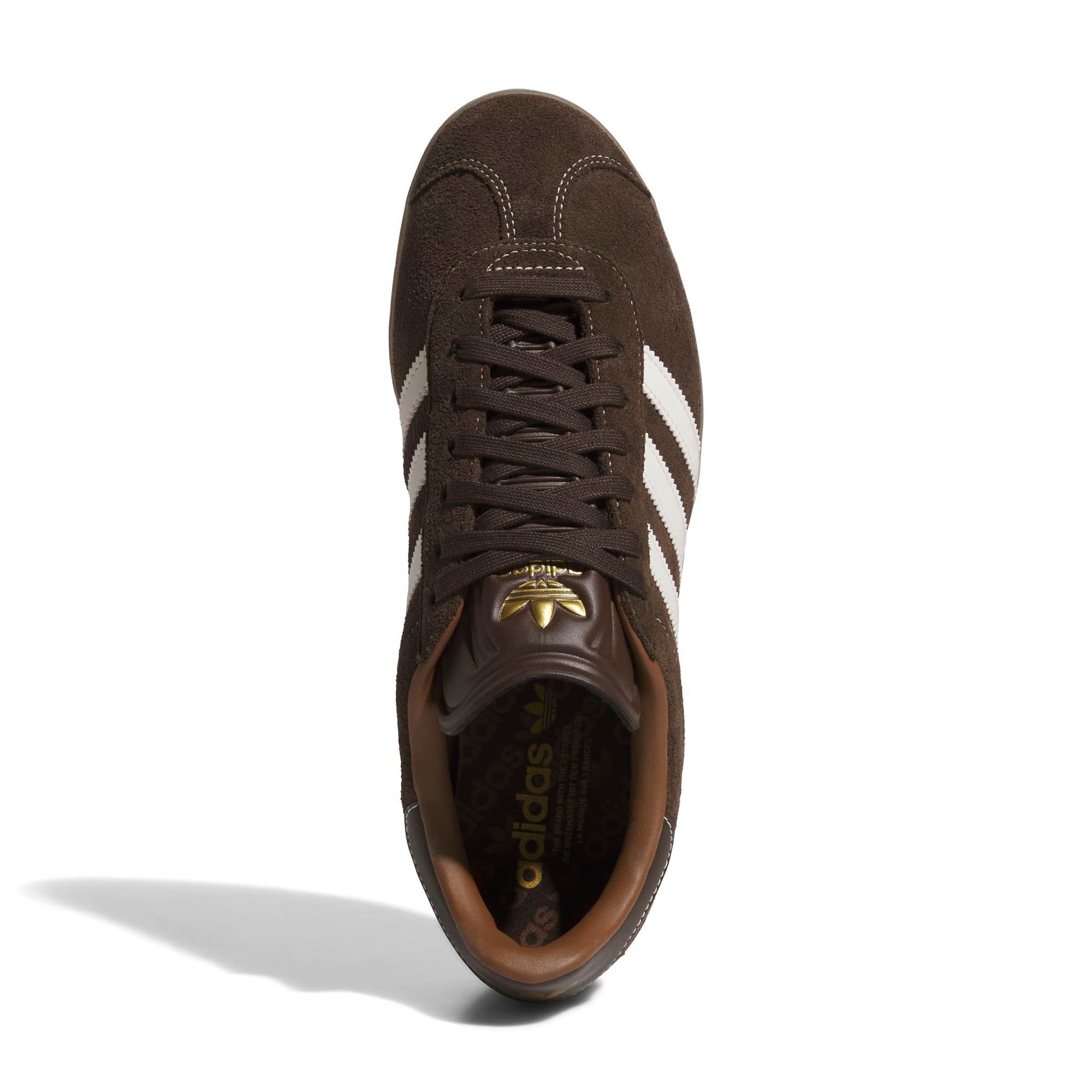 adidas Originals Gazelle Spikeless Golf Shoes - Dark Brown