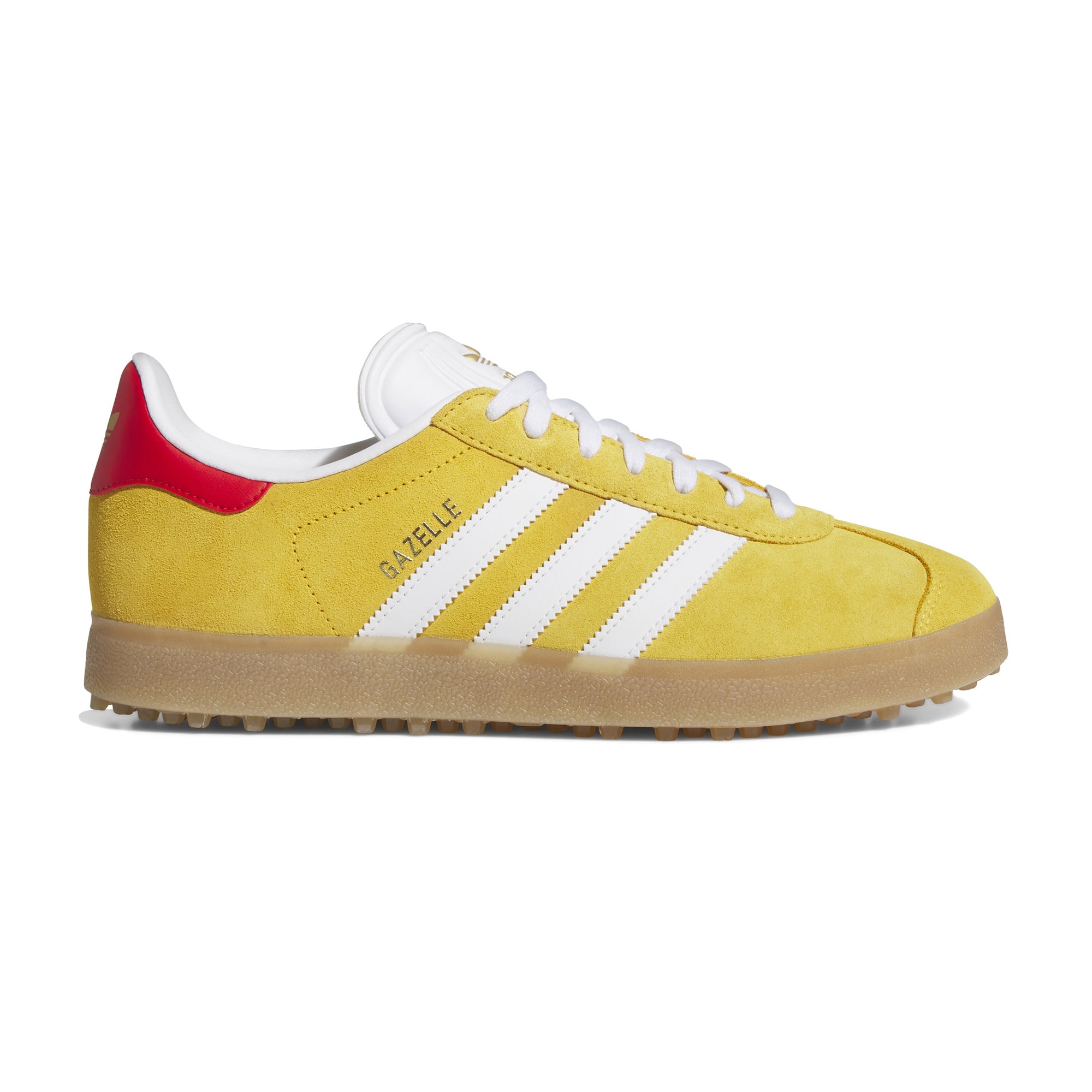 adidas Originals Gazelle Spikeless Golf Shoes - Gold/White/Better Scarlet - JS1896 - Function18 | Restrictedgs adidas Originals Gazelle Spikeless Golf Shoes - Gold/White/Better Scarlet - JS1896 - Function18 | Restrictedgs