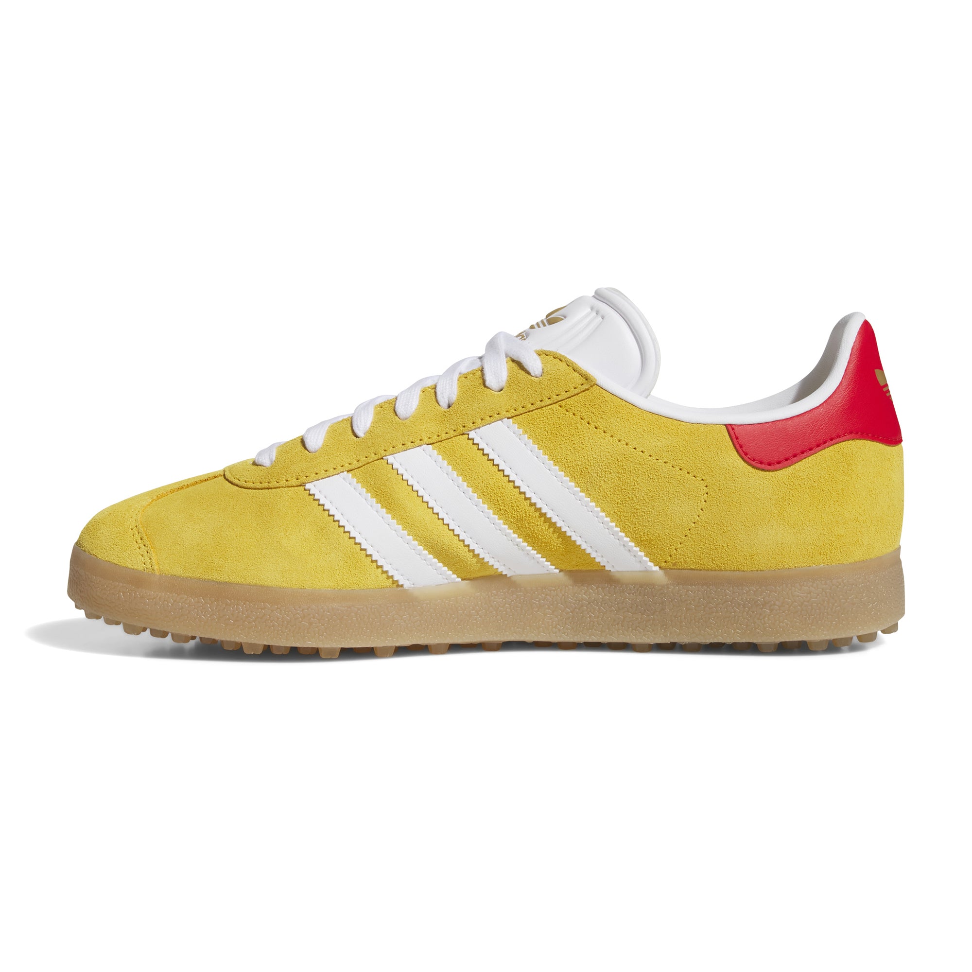 adidas Originals Gazelle Spikeless Golf Shoes - Gold/White/Better Scarlet -  JS1896 - Function18 | Restrictedgs