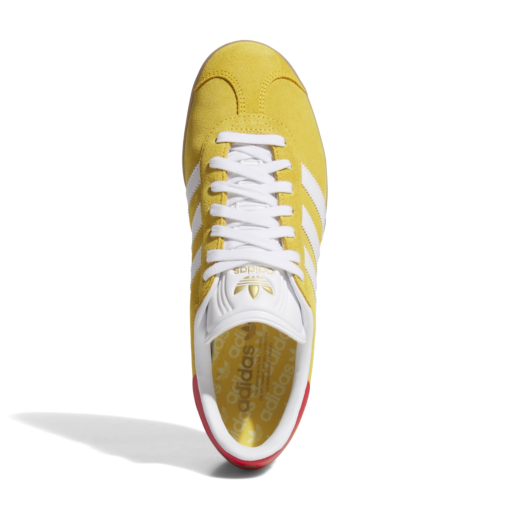 【adidas】GAZELLE SPIKELESS ★JS1896イエロー レッド 男女兼用 adidas Originals Gazelle Spikeless Golf Shoes - Gold/White