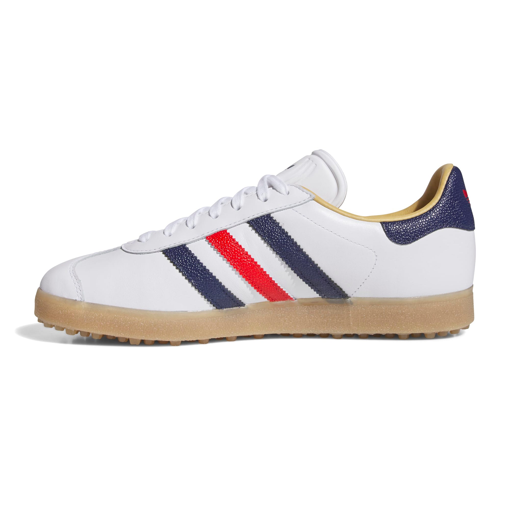 adidas Originals Gazelle Golf Shoes - White/Dark Blue/Red - JP7705 -  Function18