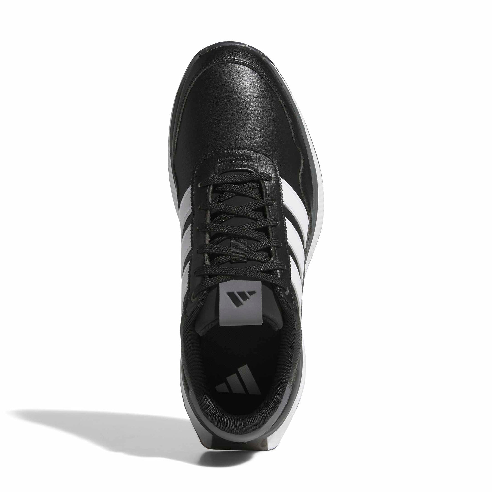 adidas S2G 26 Leather Spikeless Golf Shoes - Black/White/Grey Four - JQ9315 