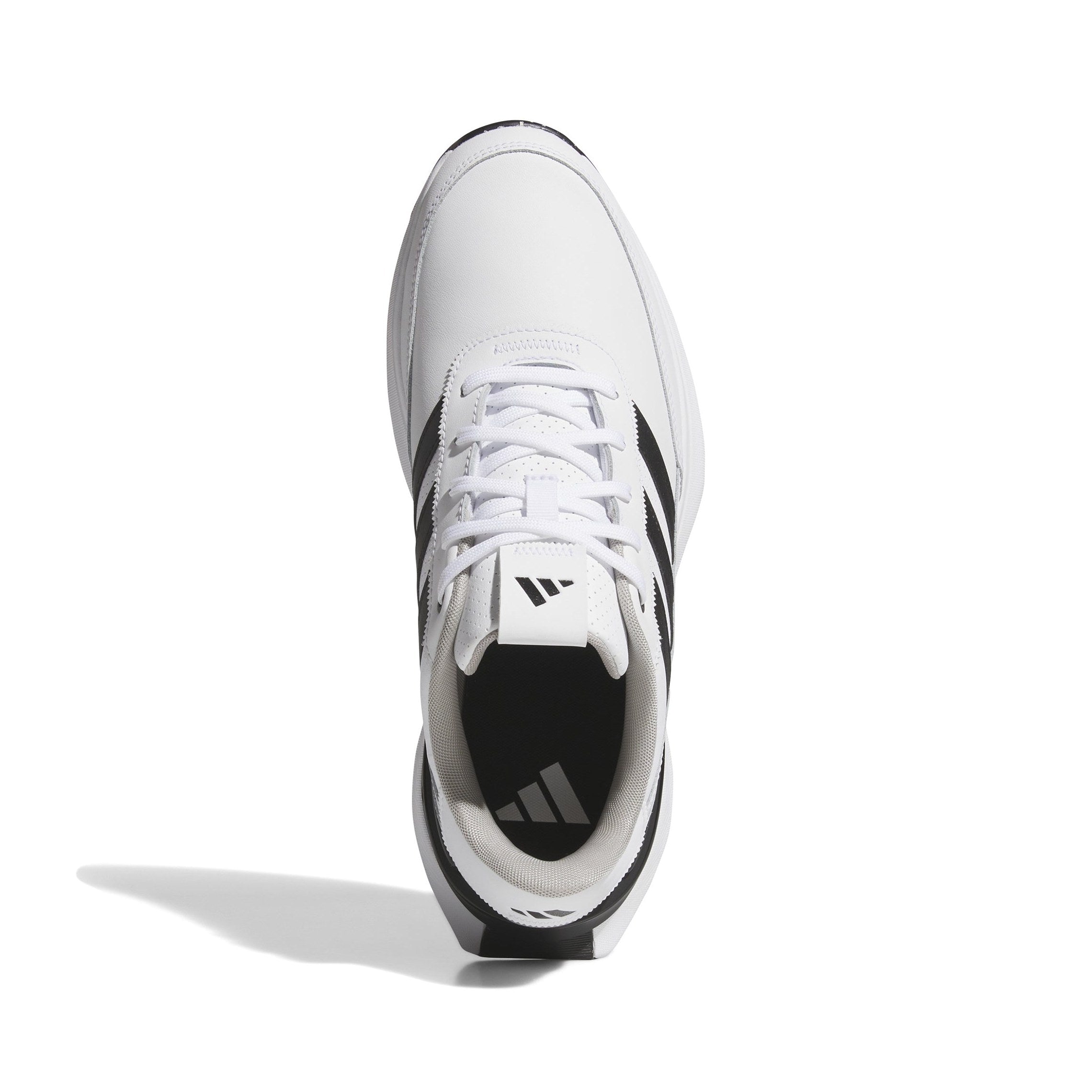 adidas S2G 24 Leather Spikeless Golf Shoes - White/Black/Grey Two