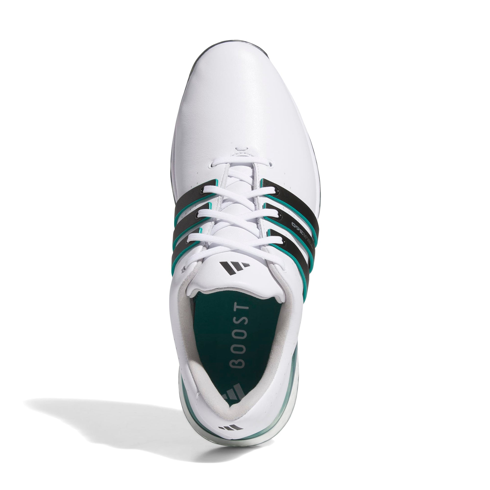 adidas Tour360 24 Golf Shoes - White/Black/Aurora Ivy - JR9265
