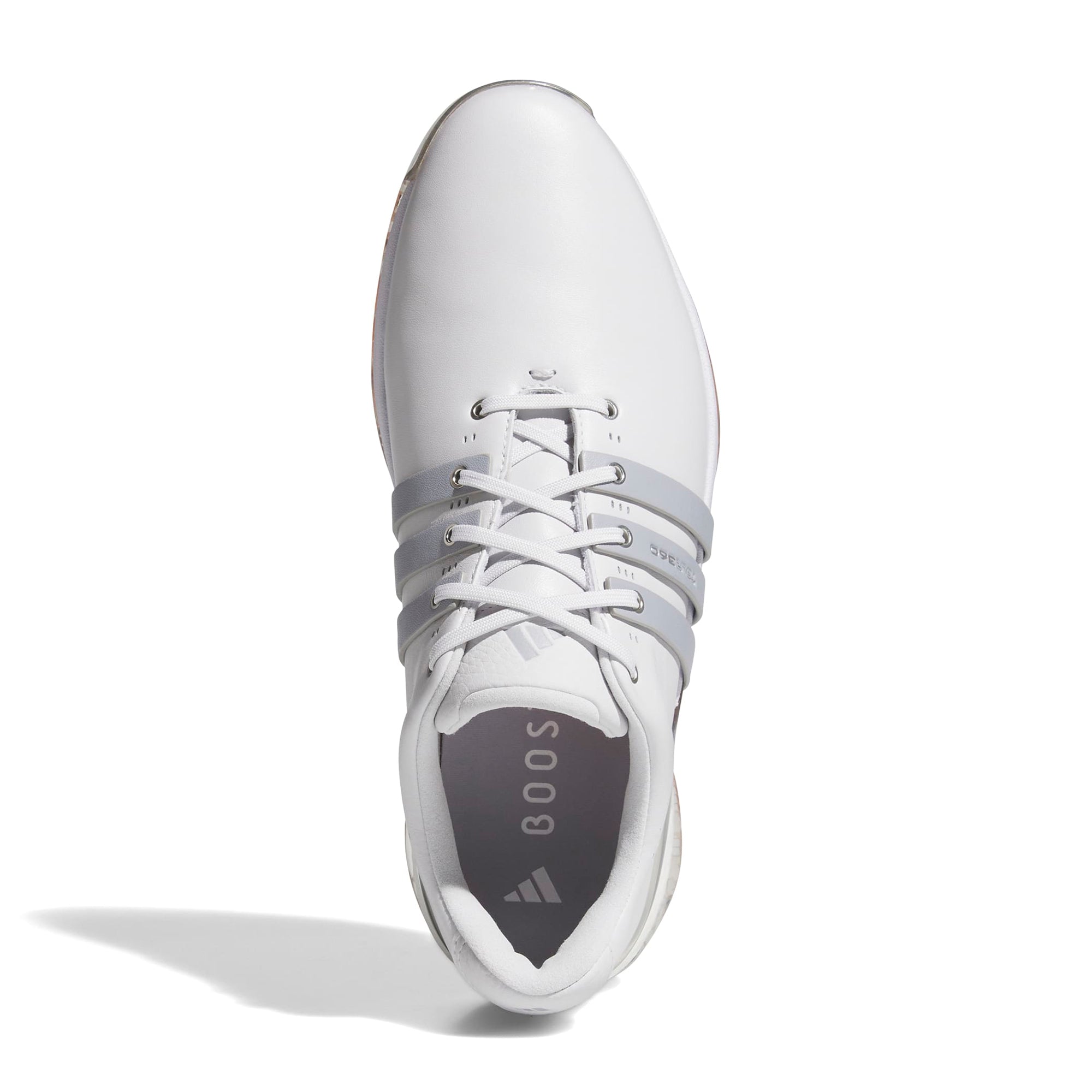 adidas Tour360 25 Spikeless Golf Shoes - Dash Grey/Halo Silver/Dusky Orange  - JR4469