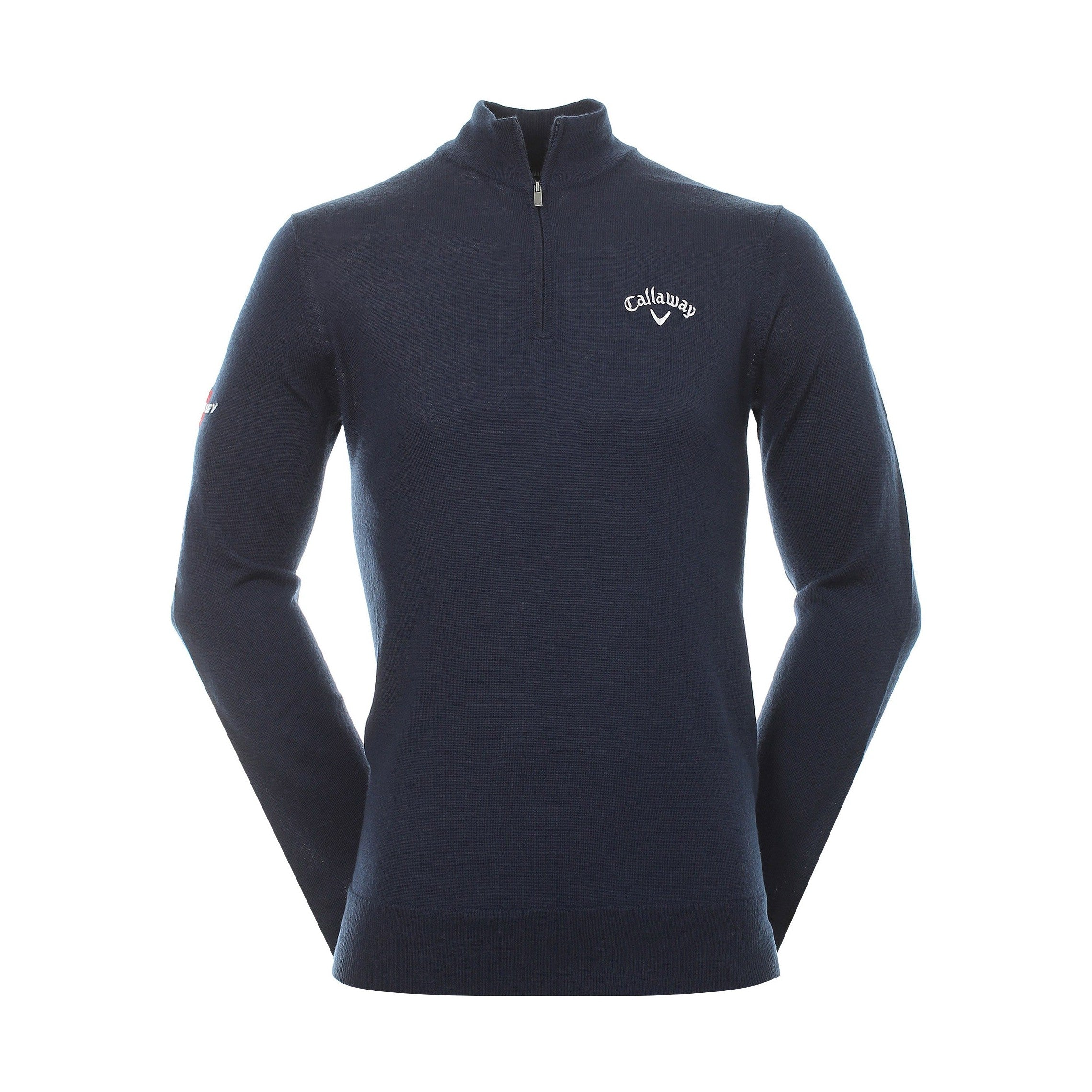 Callaway Golf Blended Merino 1 4 Zip Sweater CGGF80M1 Navy Blue 410 Function18