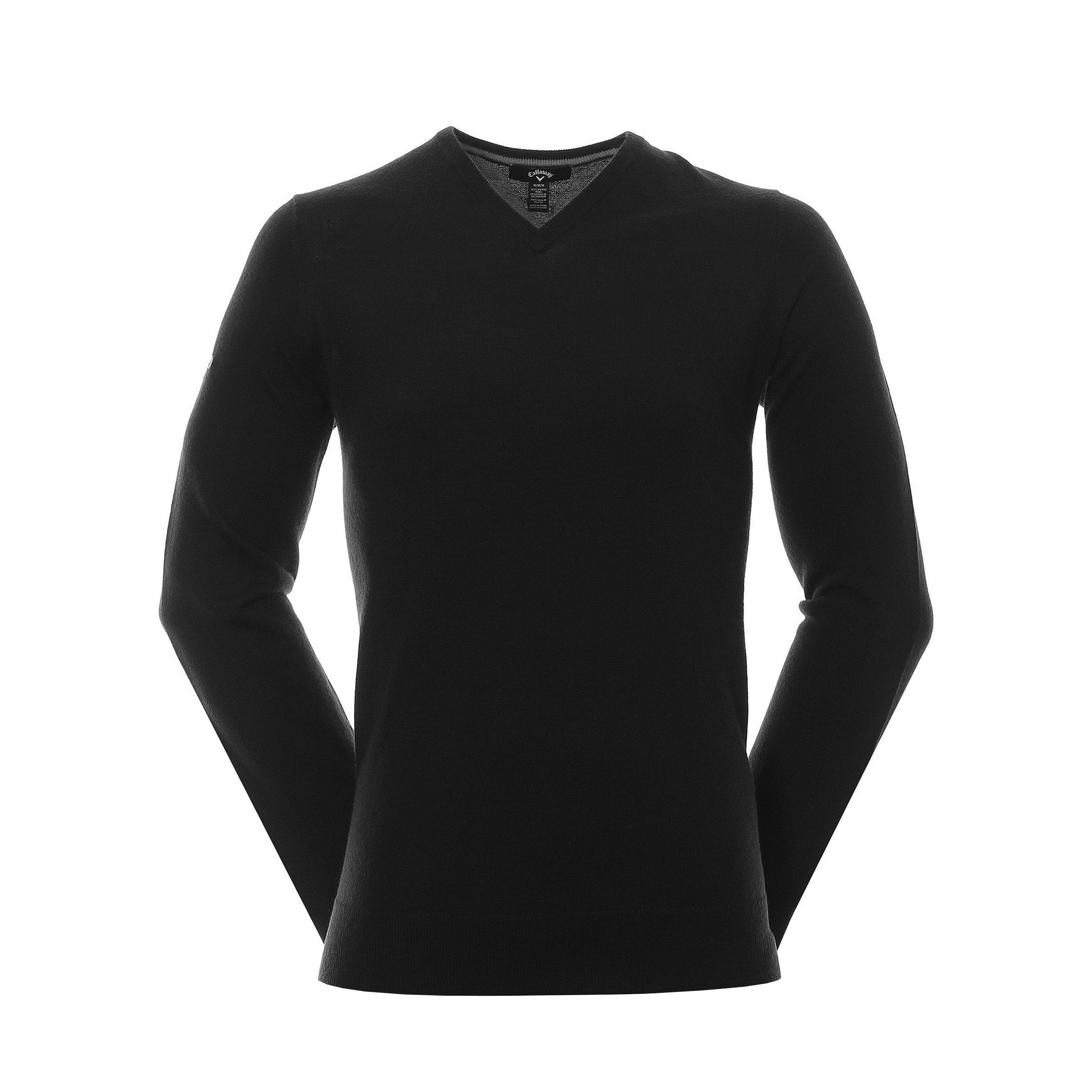 Callaway Golf Ribbed Merino V Neck Sweater