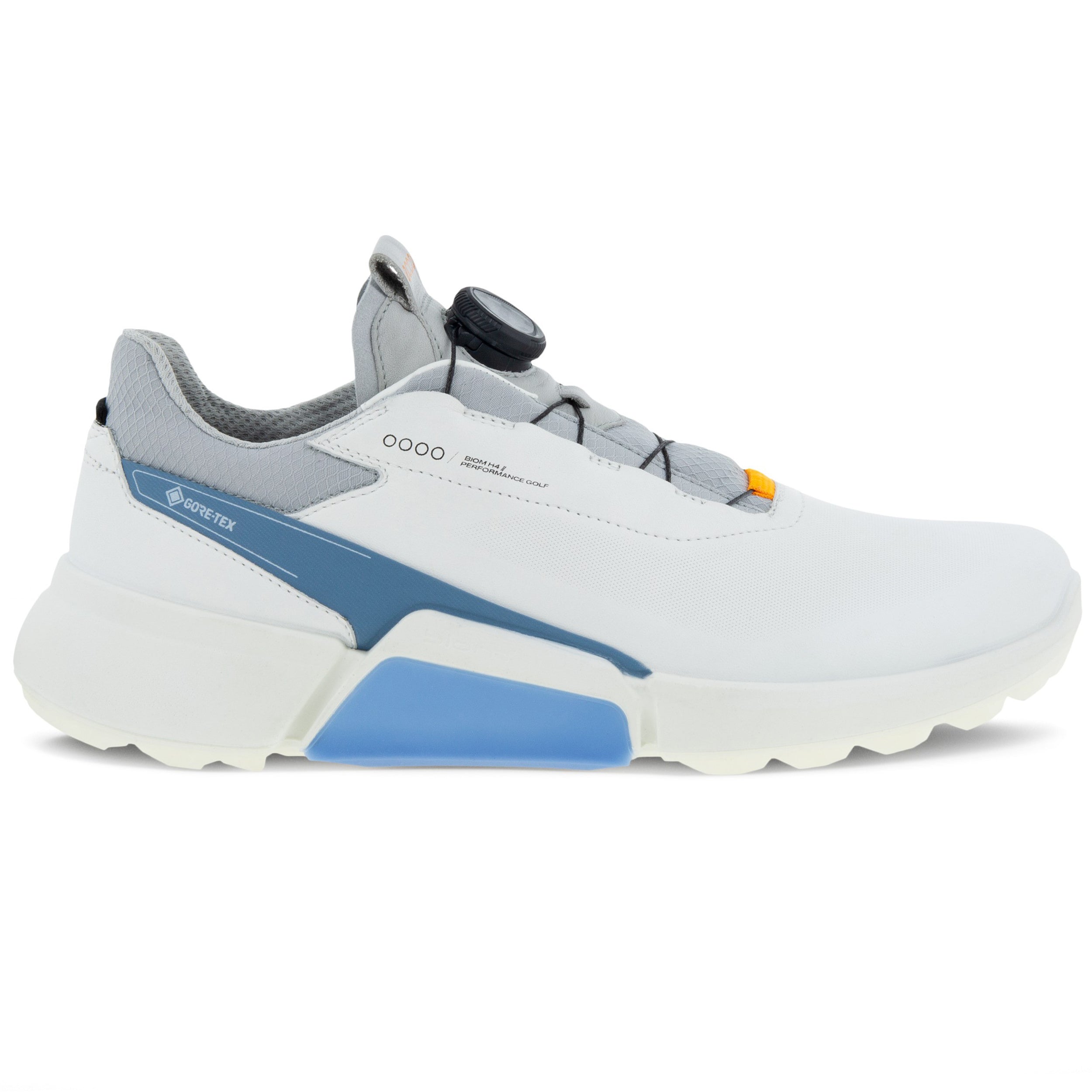 Ecco Biom Hybrid 4 Gore Tex BOA Golf Shoes  White Retro Blue