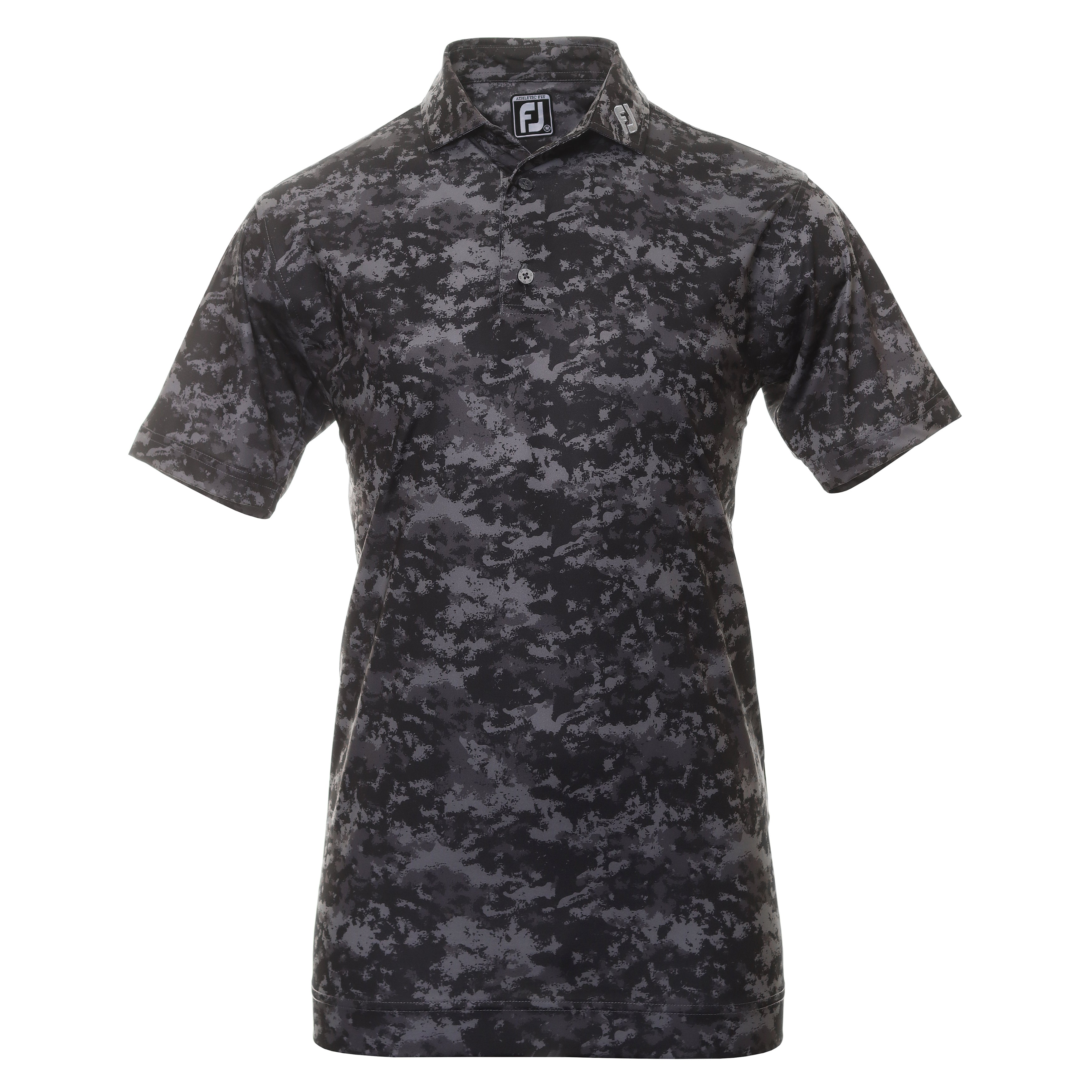FootJoy Cloud Camo Golf Shirt 80003 Black Function18 Restrictedgs