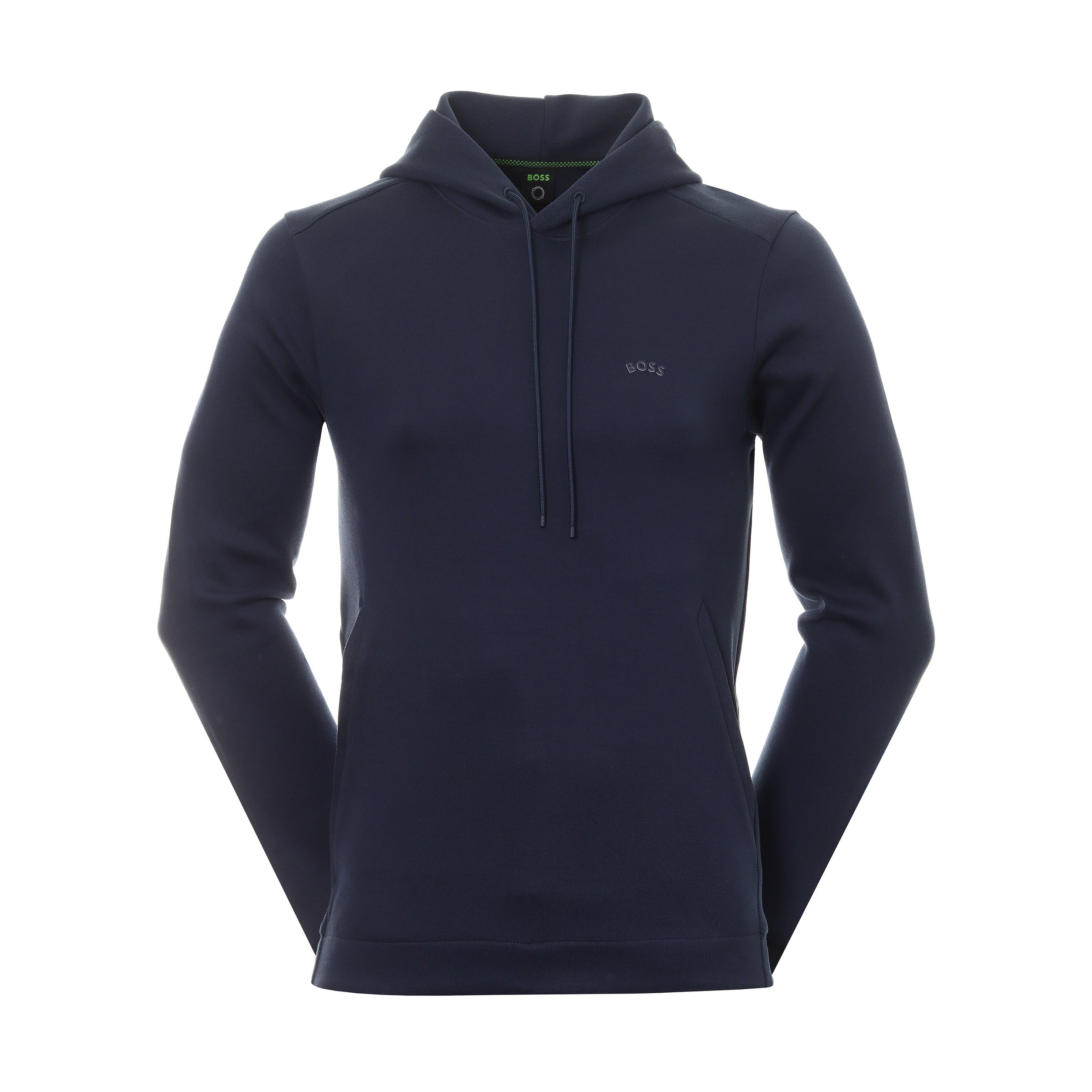 BOSS Soody Curved Hooded Pullover 50471849 Navy 410 Function18 Restrictedgs