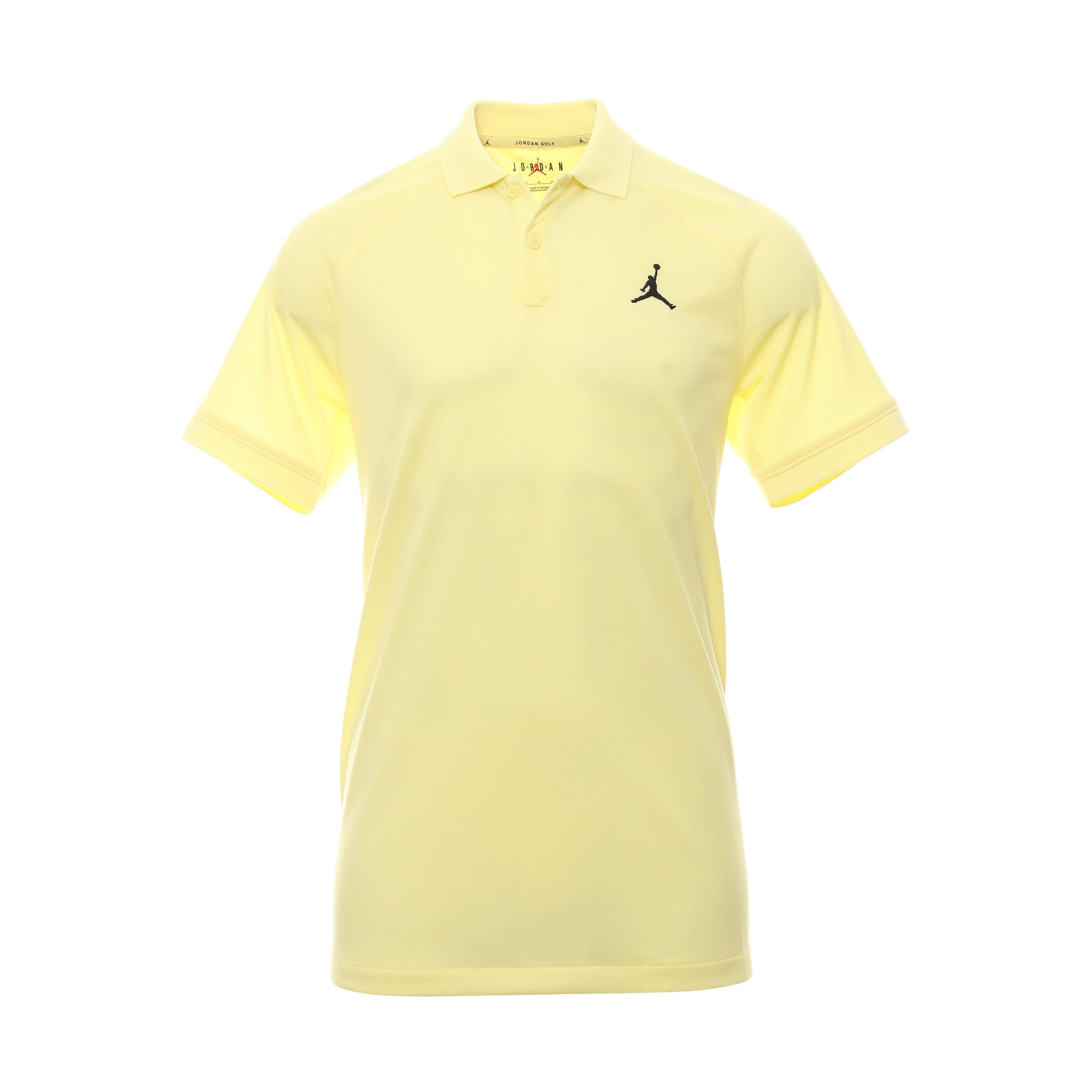Jordan DriFit Sport Golf Shirt DZ0540 Lemon Chiffon Black 706