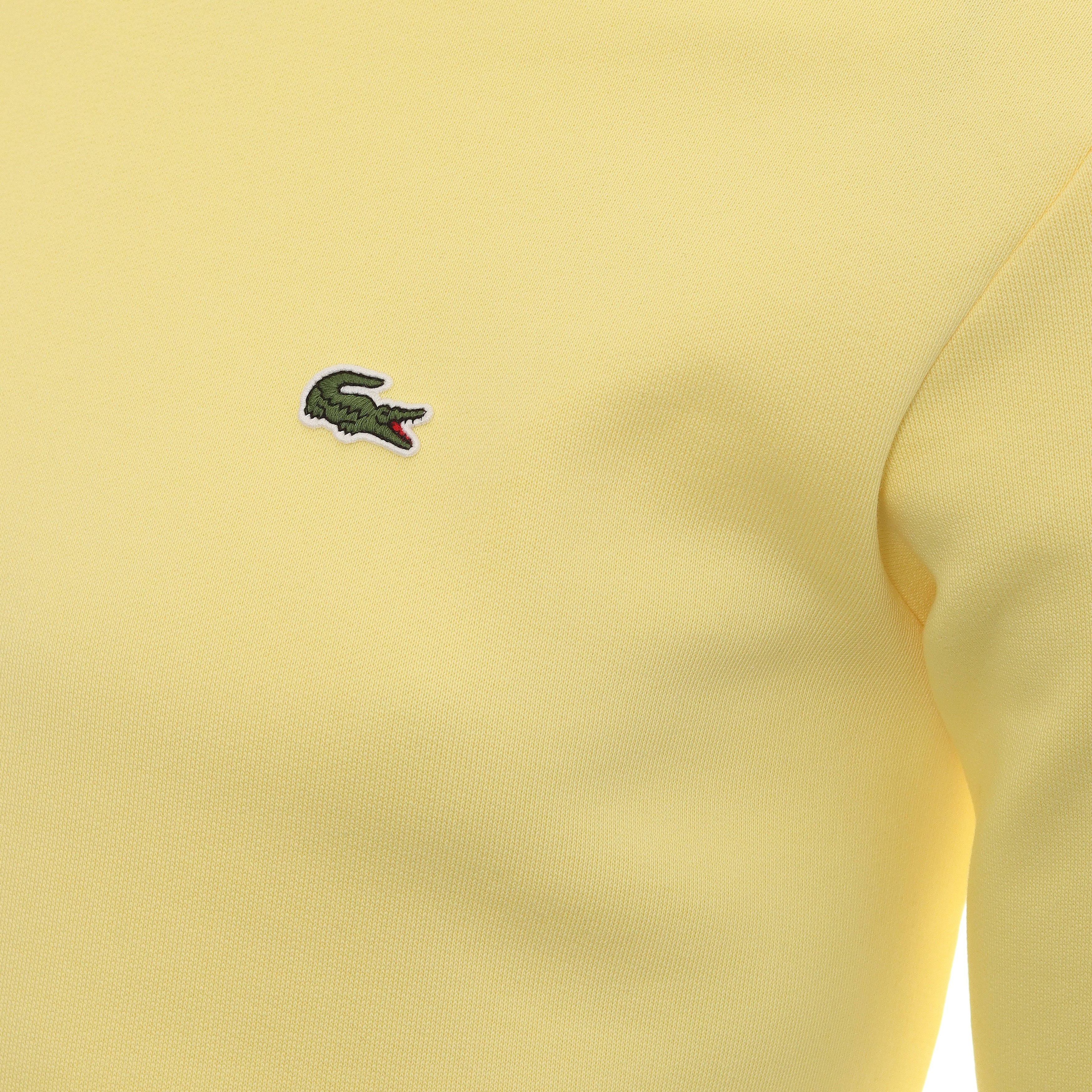 Lacoste Crew Neck Fleece Sweater SH9608 Yellow 107 | Function18 |  Restrictedgs