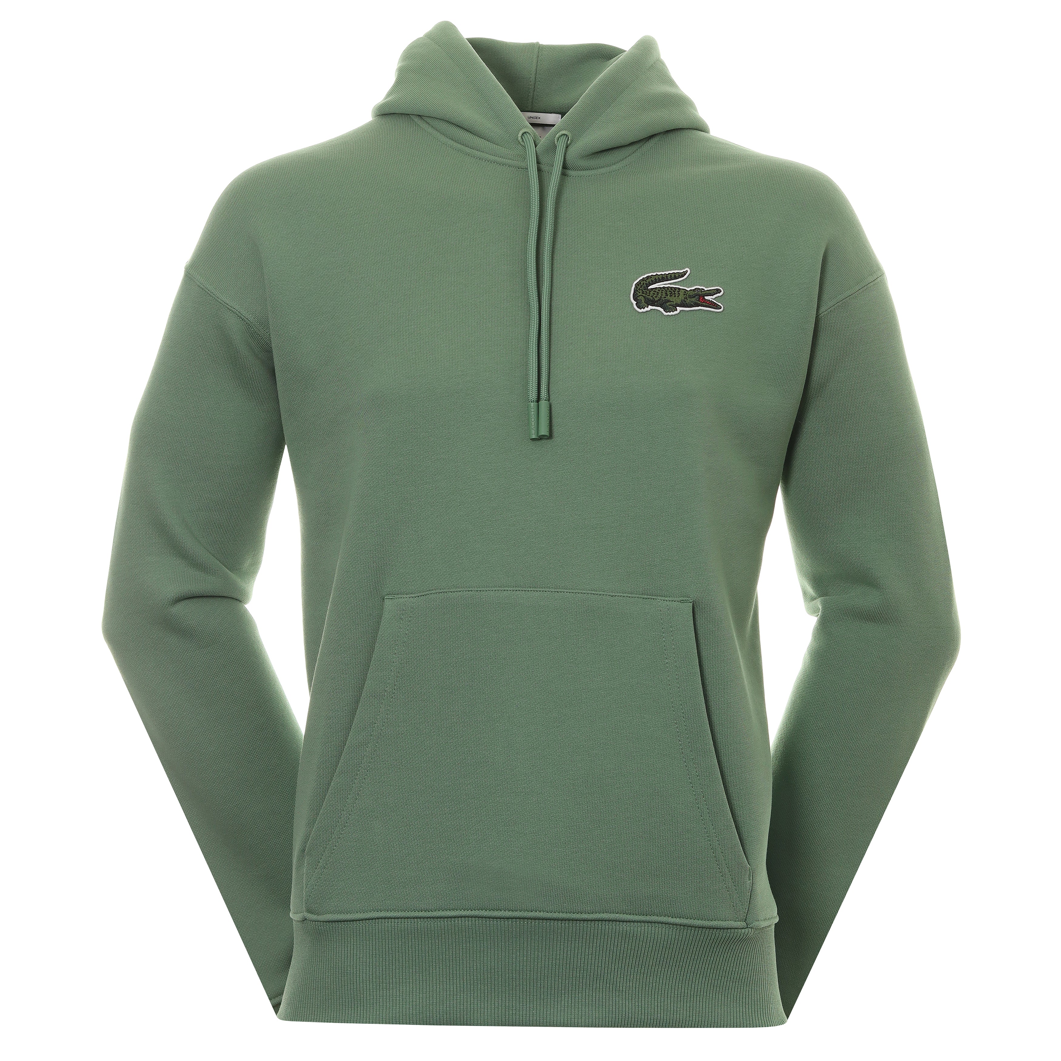 Lacoste Embroired Logo Patch Unisex Oversized Hoodie Green SH6404