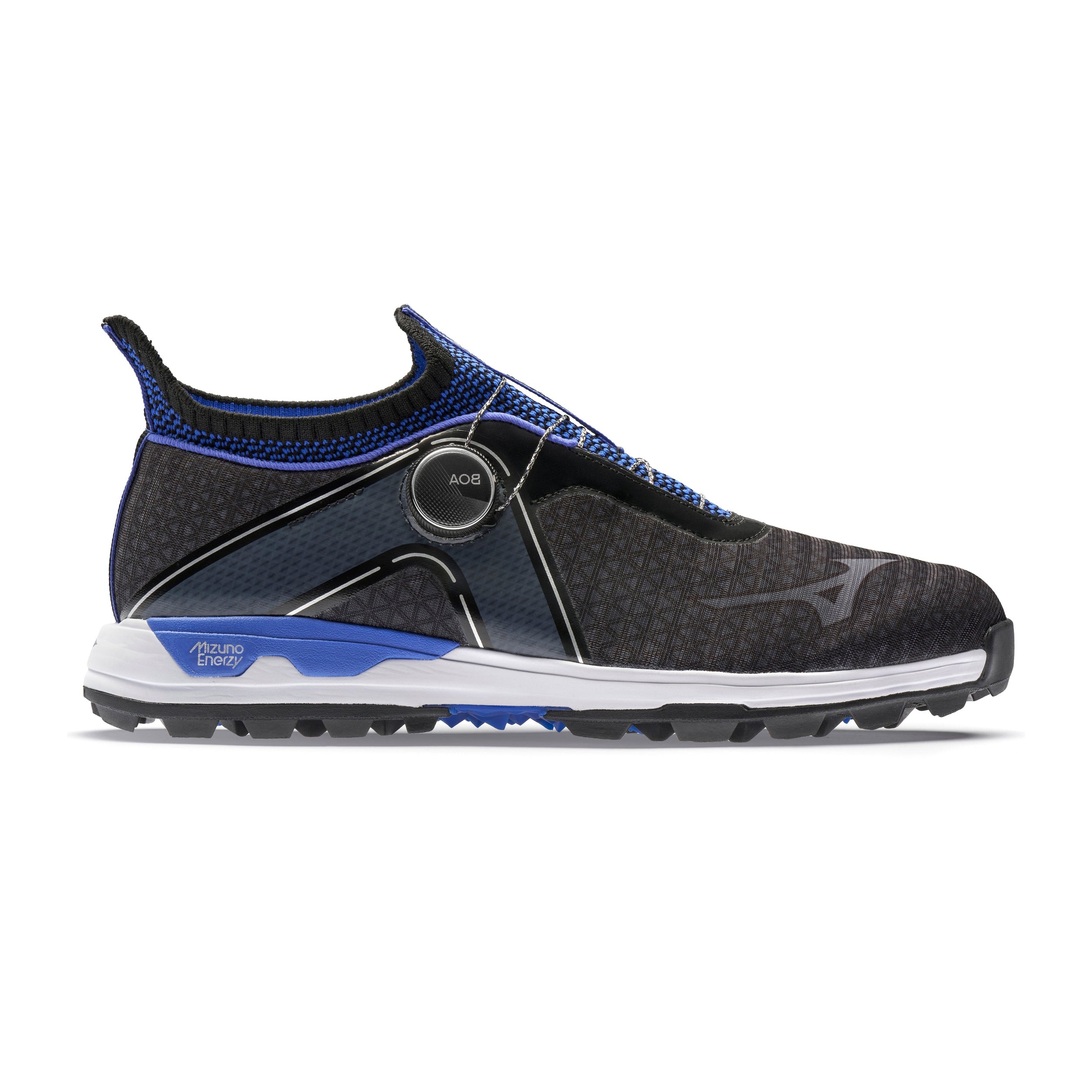 Mizuno Wave Hazard BOA Golf Shoes 51GM2170 Black Blue 09 Function18 Restrictedgs