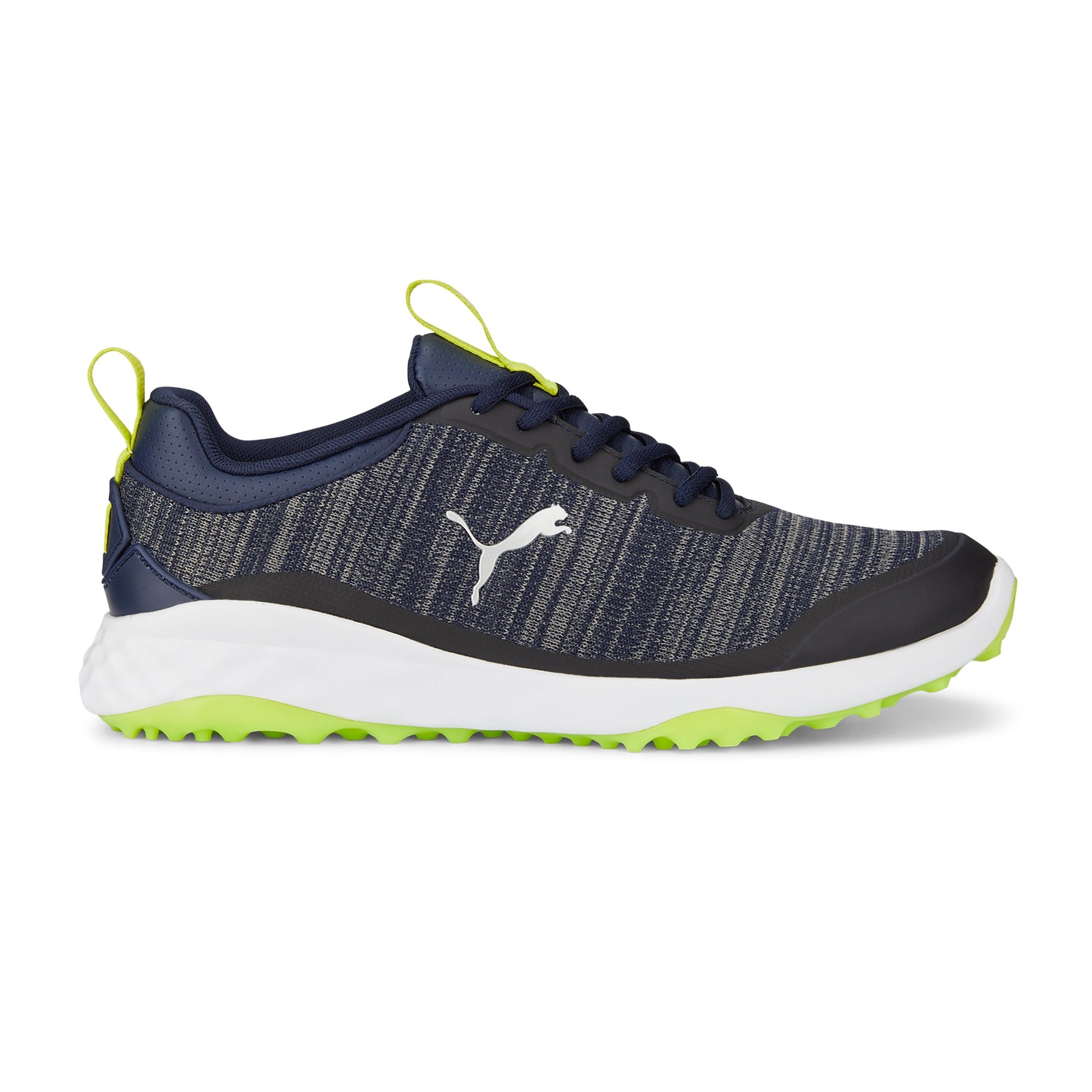 Puma Fusion Pro Golf Shoes Peacoat/Silver/Lime 02 377041-02