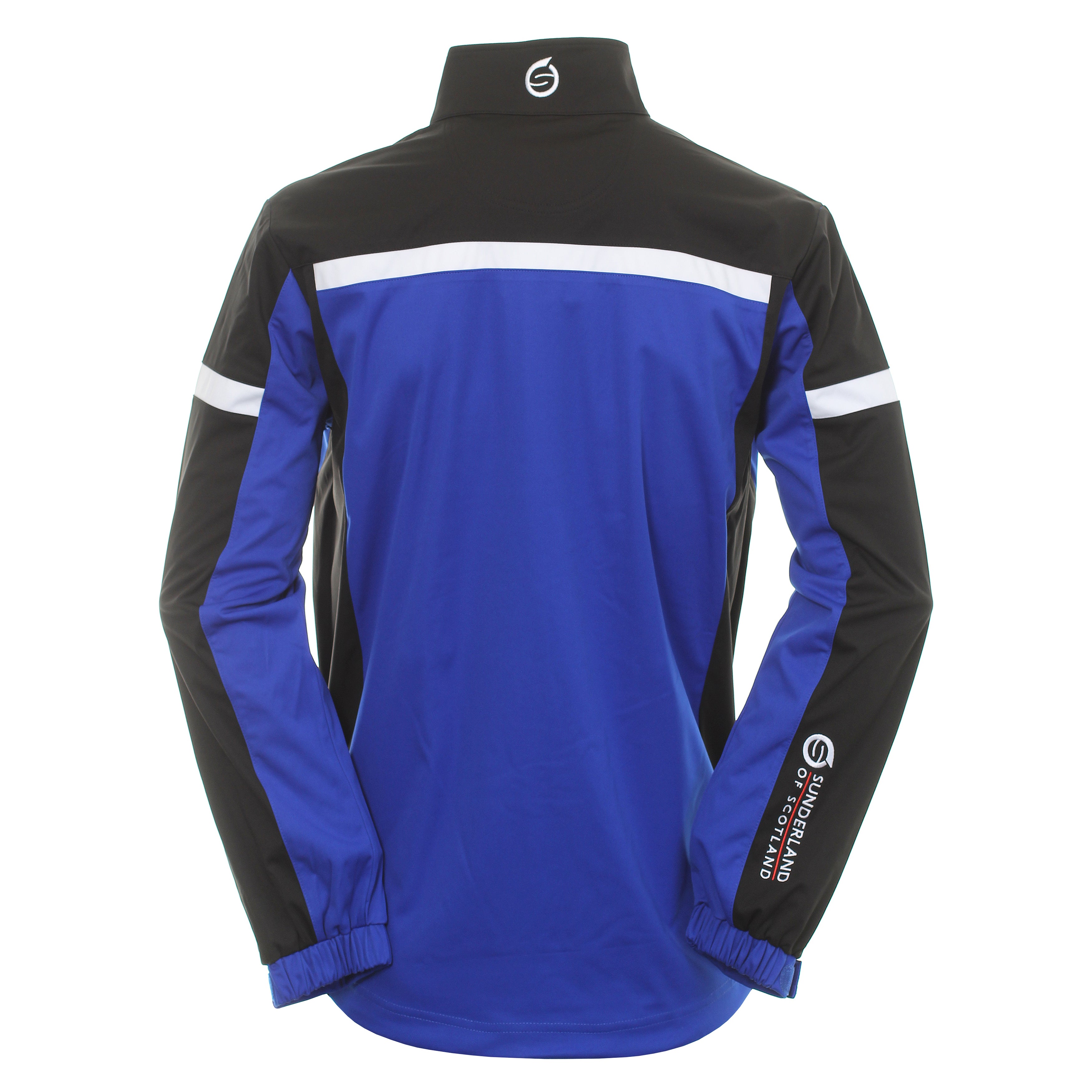 Sunderland Golf Nevada Zip Windshirt Electric Blue Black White 