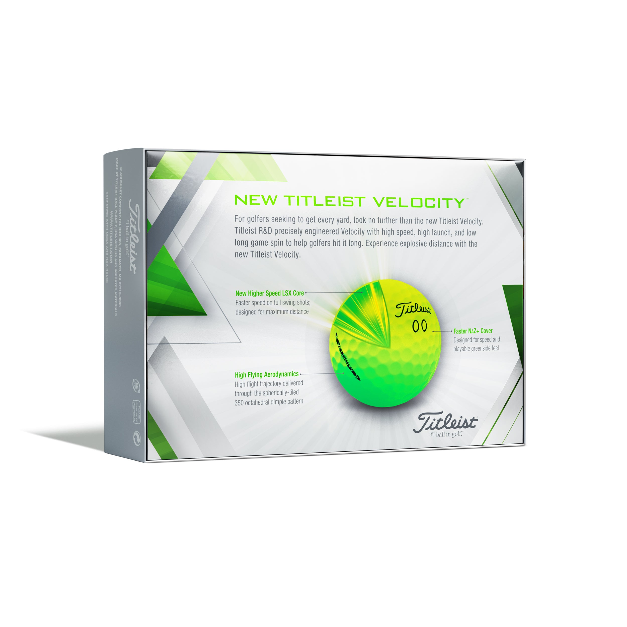 Titleist Velocity Golf Balls T8426S Matte Green | Function18