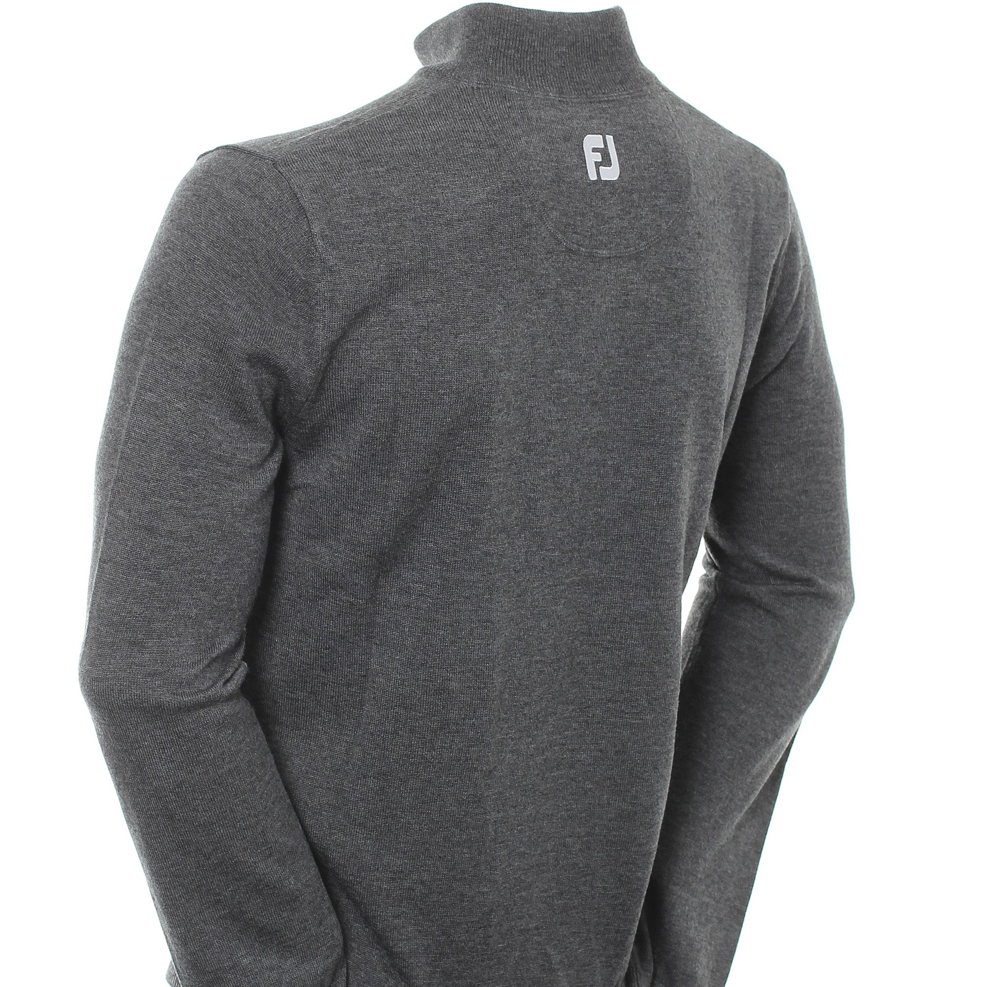 FootJoy Wool Blend 1/2 Zip Sweater Heather Charcoal 90139