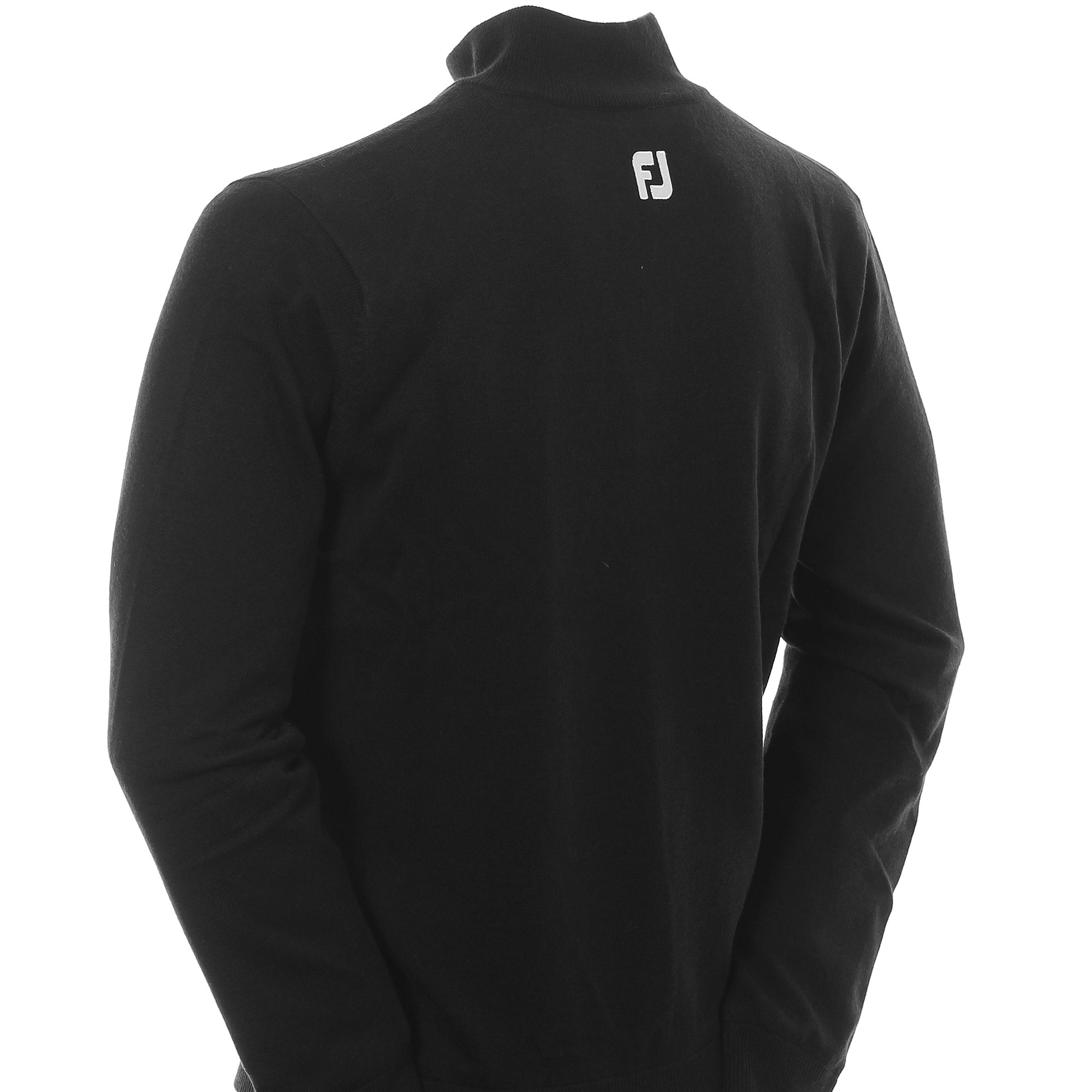 FootJoy Wool Blend Lined 1/2 Zip Sweater Black 90207 Function18