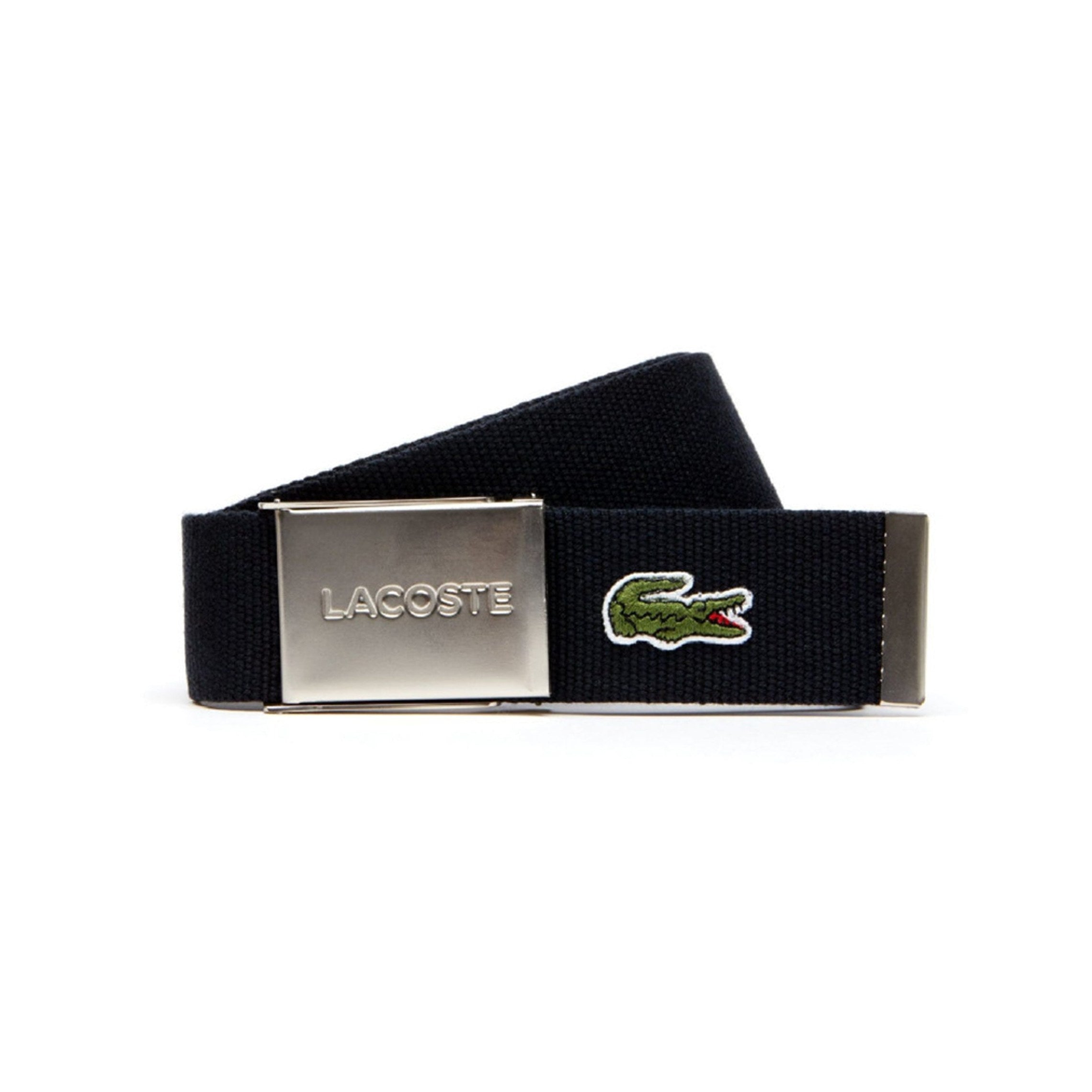 sand godkende nederlag Lacoste Woven Fabric Belt RC2012 Navy 166 | Function18