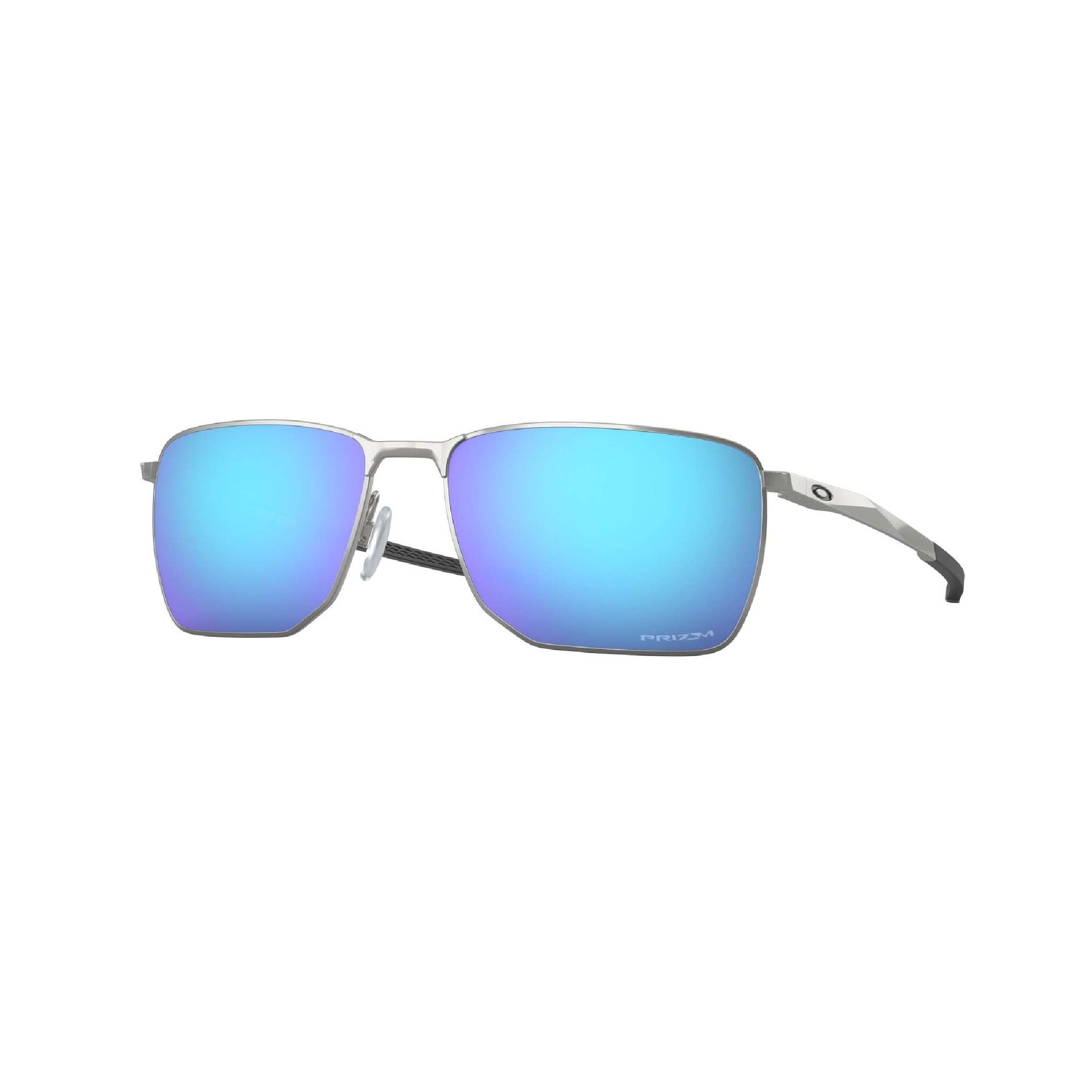 Oakley Ejector Sunglasses OO4142 02 Satin Chrome Prizm Sapphire Function18
