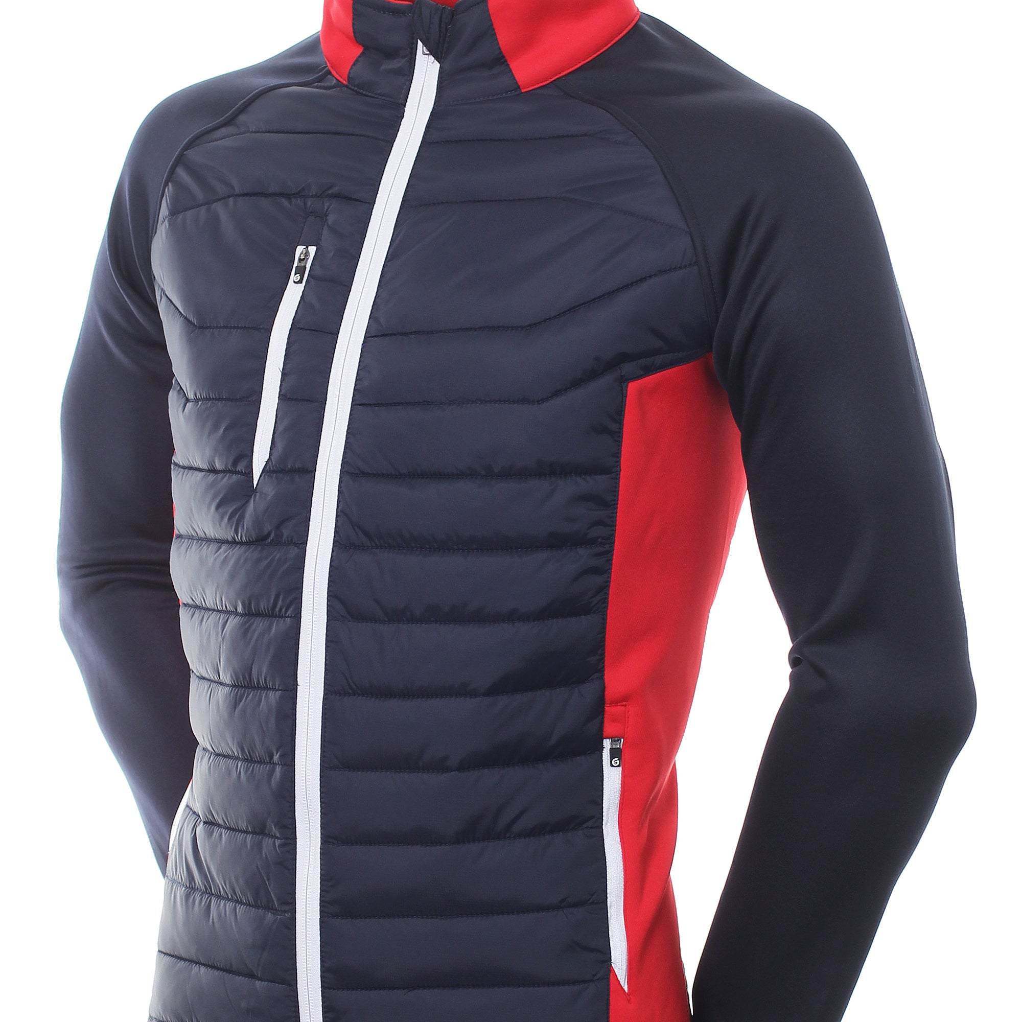Sunderland Golf Zermatt Padded Jacket Navy Red White Function18 Restrictedgs